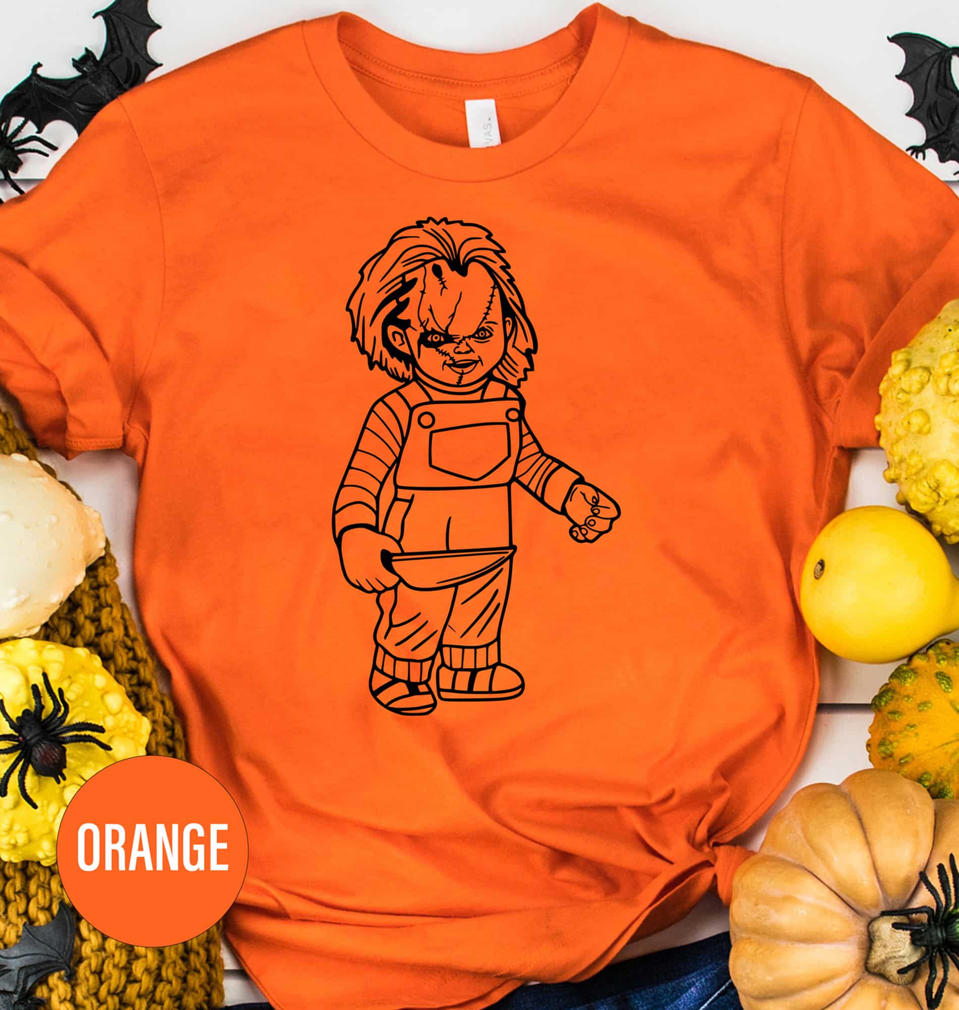 Chucky's Sinister Smile Halloween Tee - Holidayshirts.com