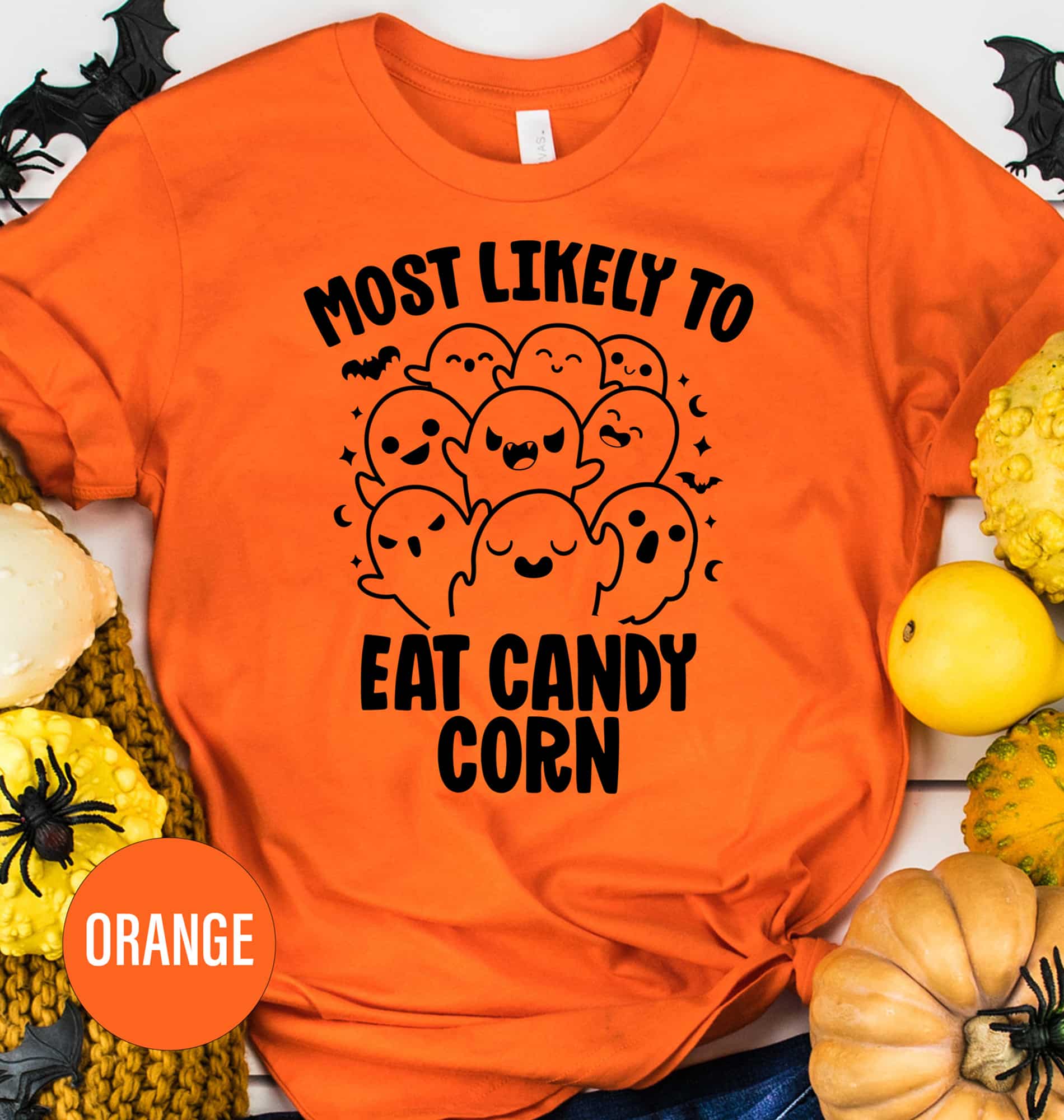 Most Likely To Eay Candy Corn Trendy Halloween T-shirt