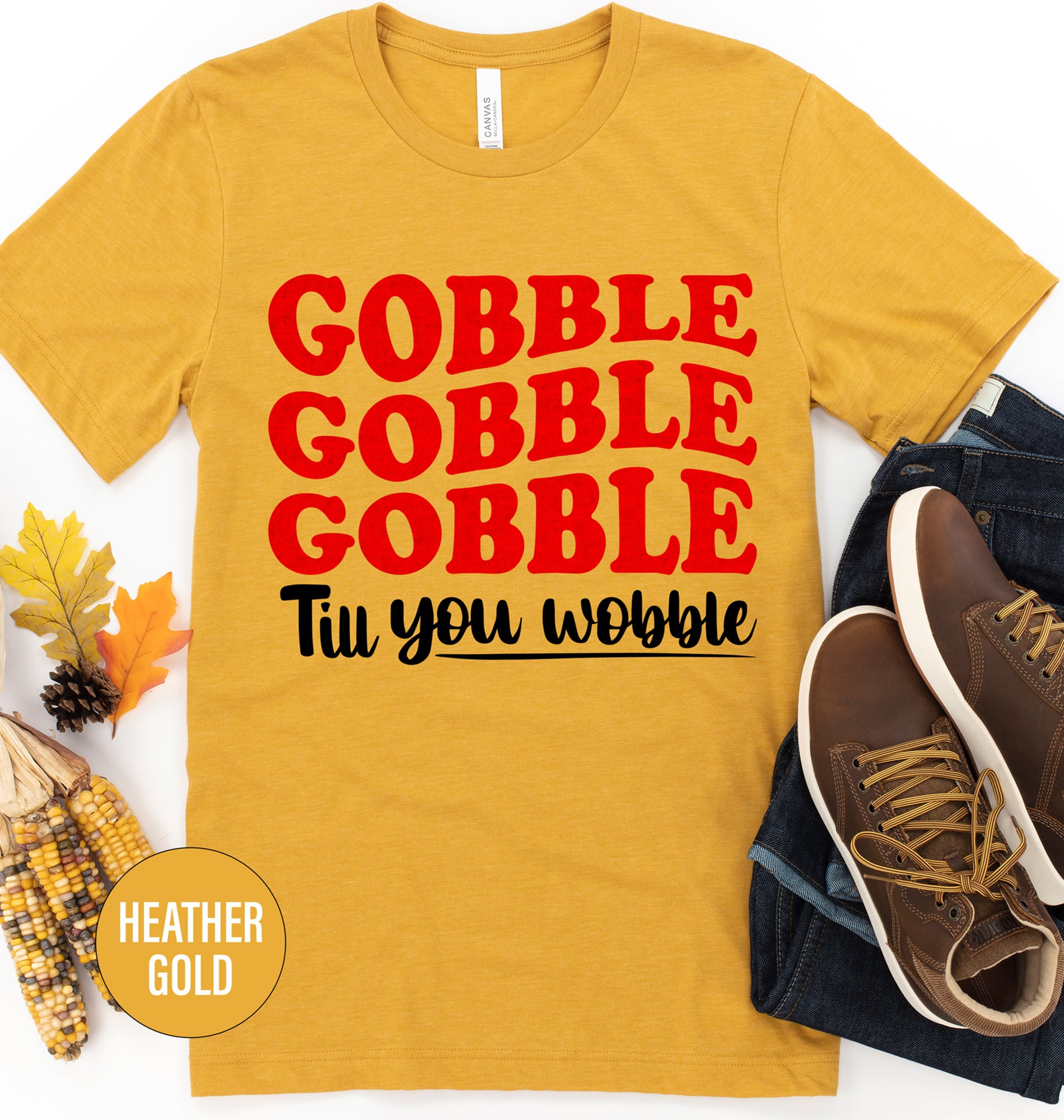Holidayshirts.com's Gobble-wobble Thanksgiving Tee