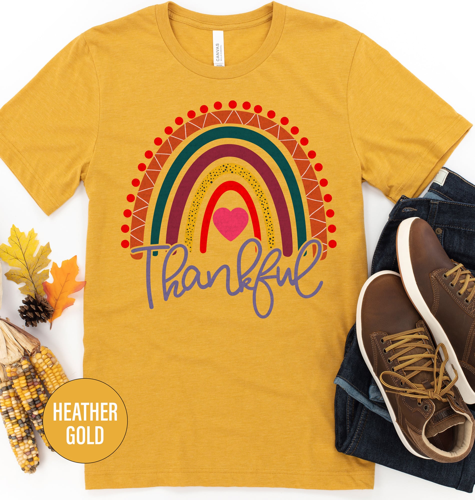Thankful Rainbow Tee