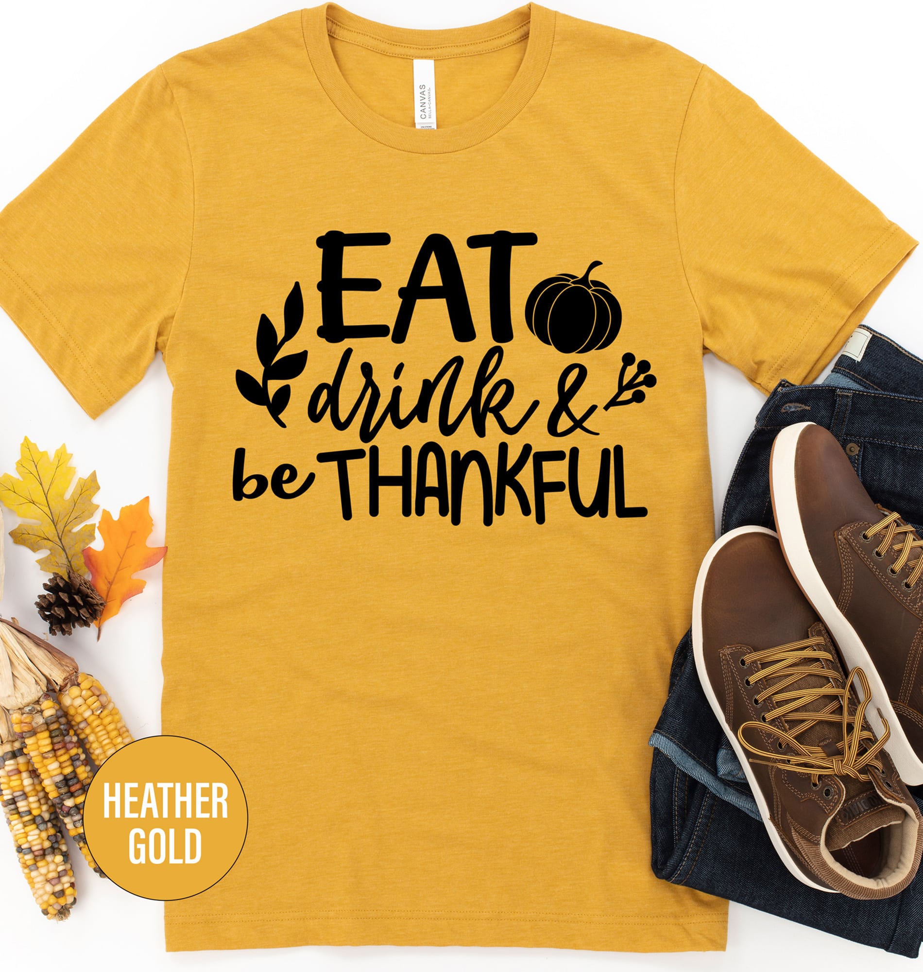 Thankful Feast Tee - Thanksgiving Special By Holidayshirts