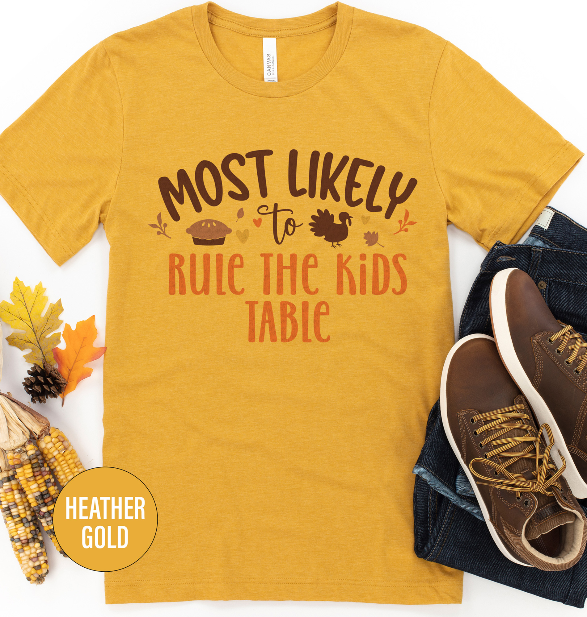 Kids' Table Boss Thanksgiving Tee - Holidayshirts
