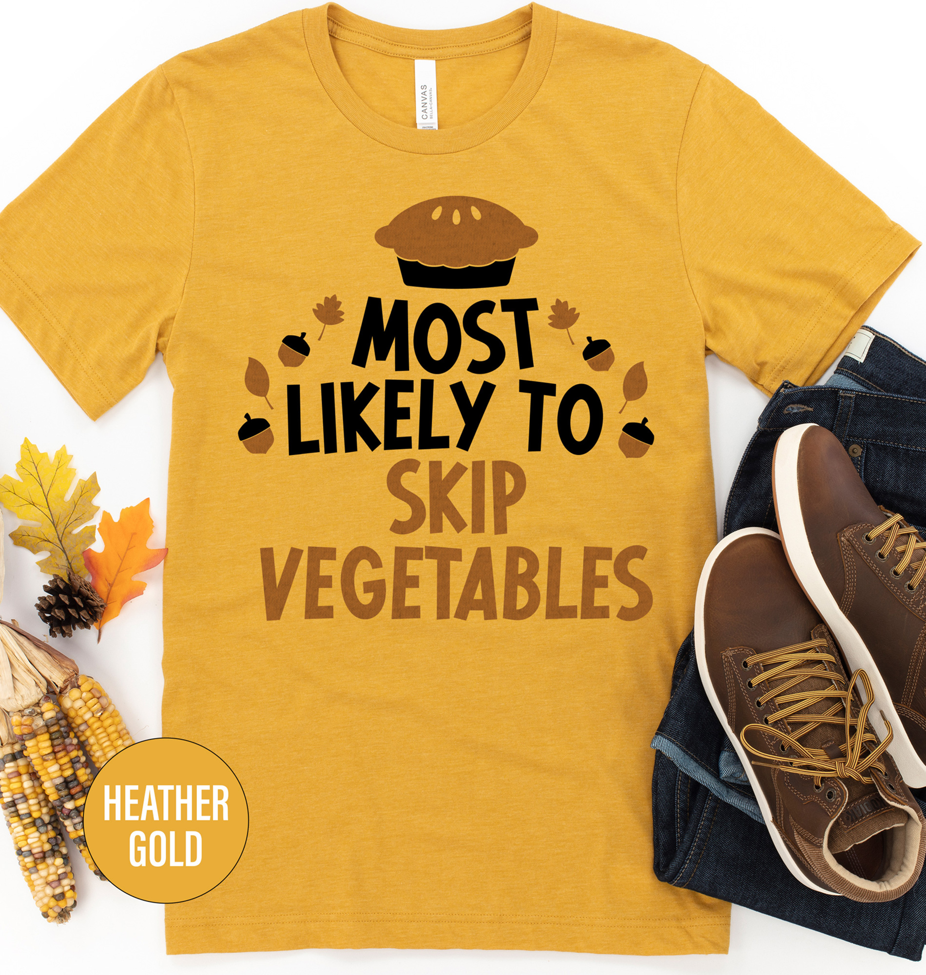 Skip-veggies Thanksgiving Tee By Holidayshirts