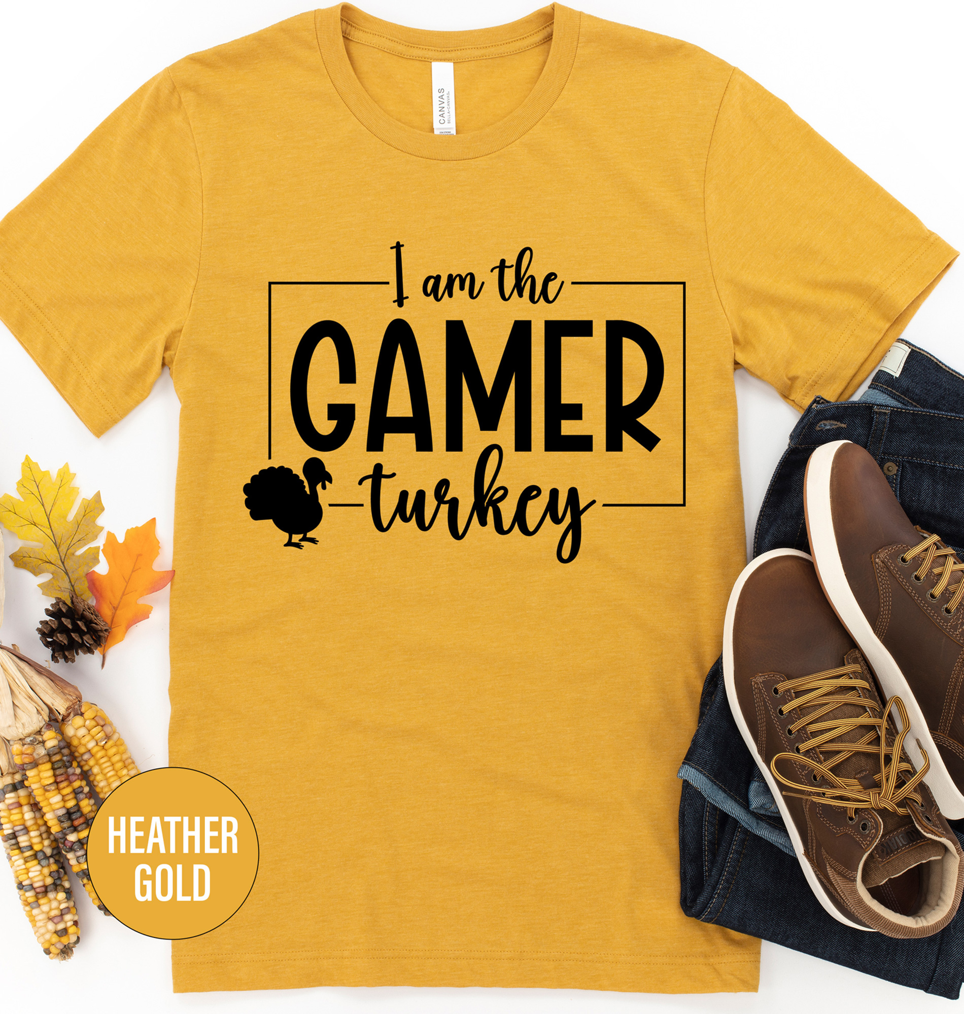 Holidayshirts Gamer's Thanksgiving Turkey Tee
