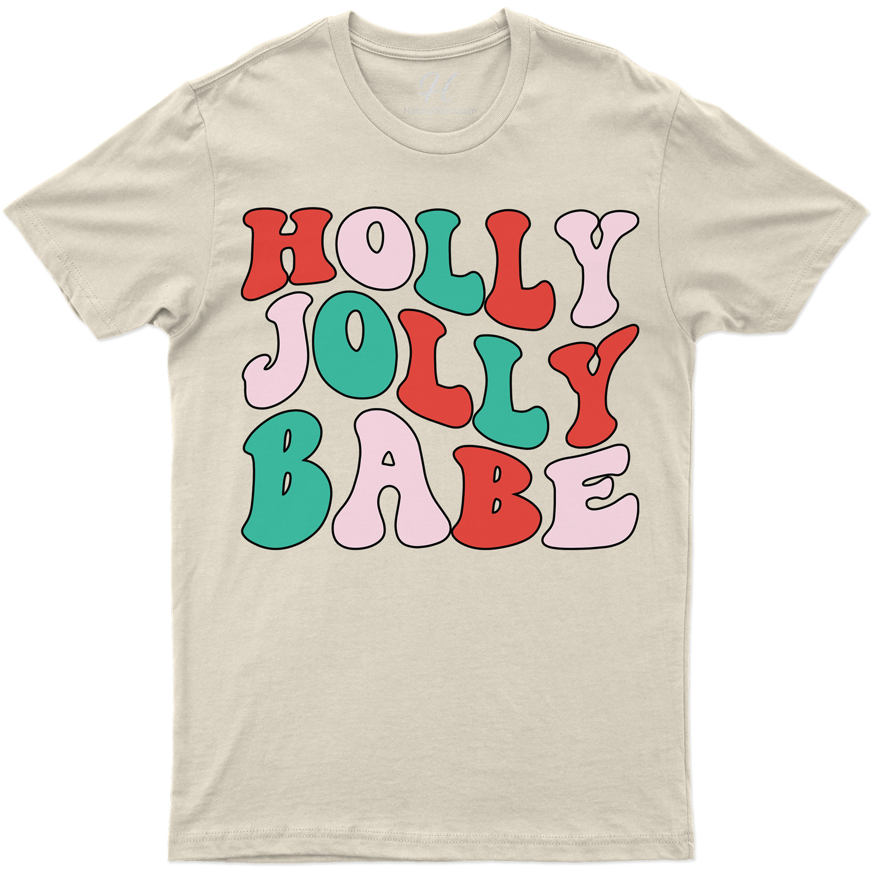 Holly Jolly Babe Festive Tee - Holidayshirts