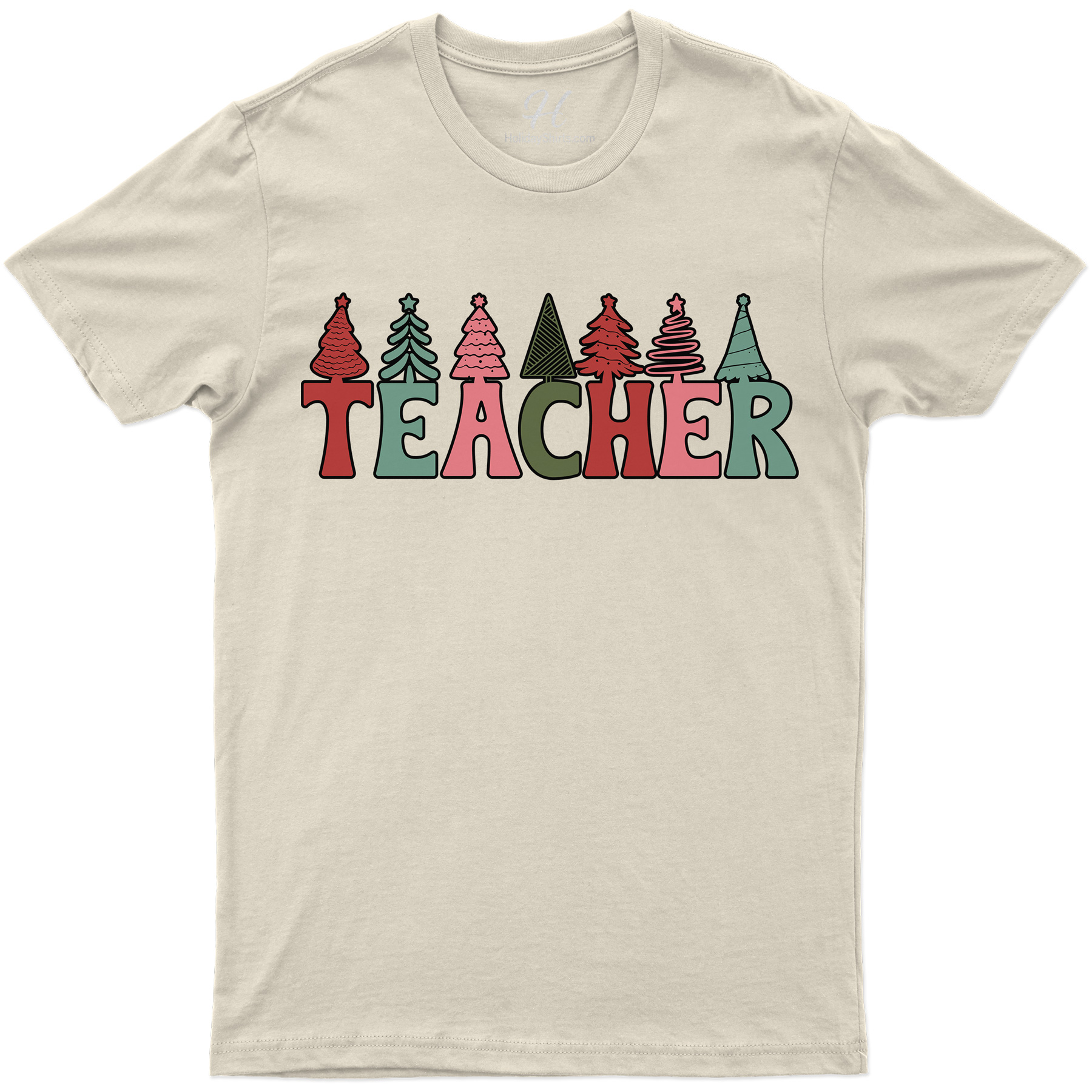 Teacher's Festive Christmas Tee By Holidayshirts
