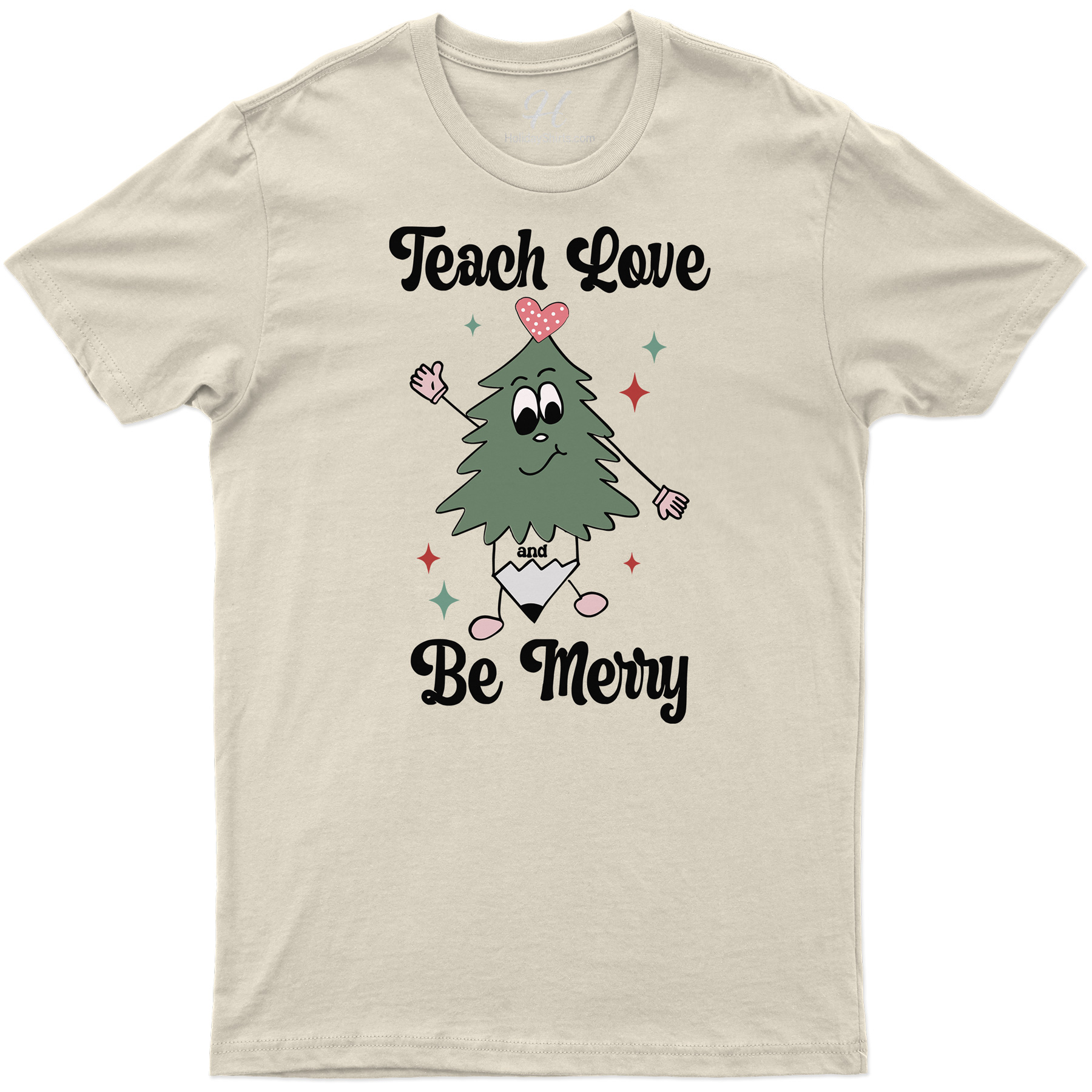 Merry Love Teach Christmas Tee - Holidayshirts