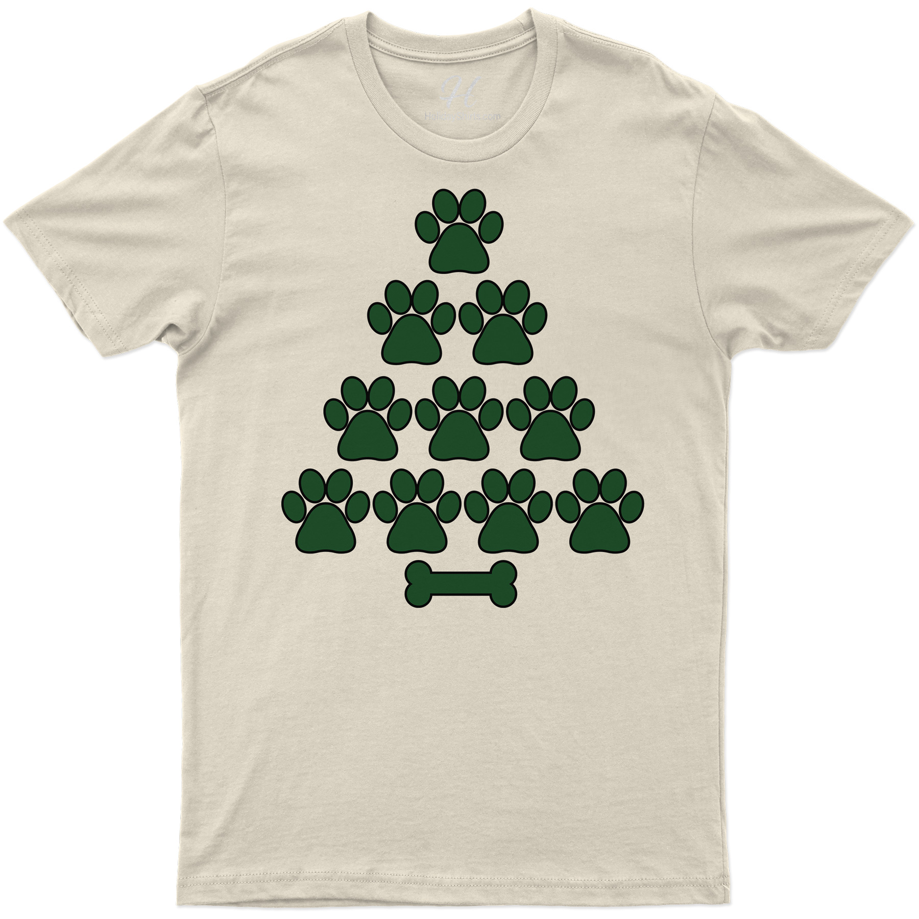 Festive Paws & Paws Christmas Tee From Holidayshirts