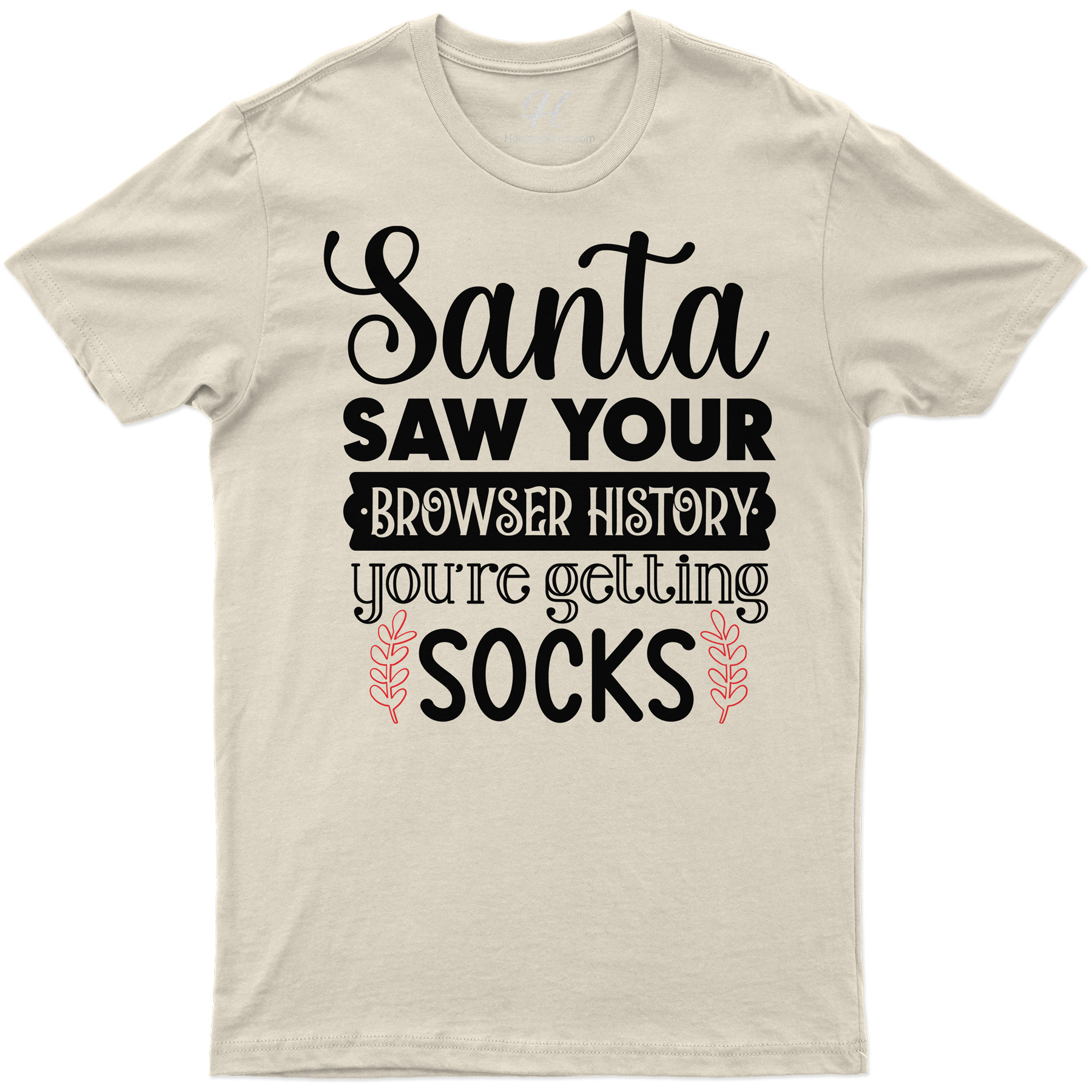 Santa's Browser History Xmas Tee