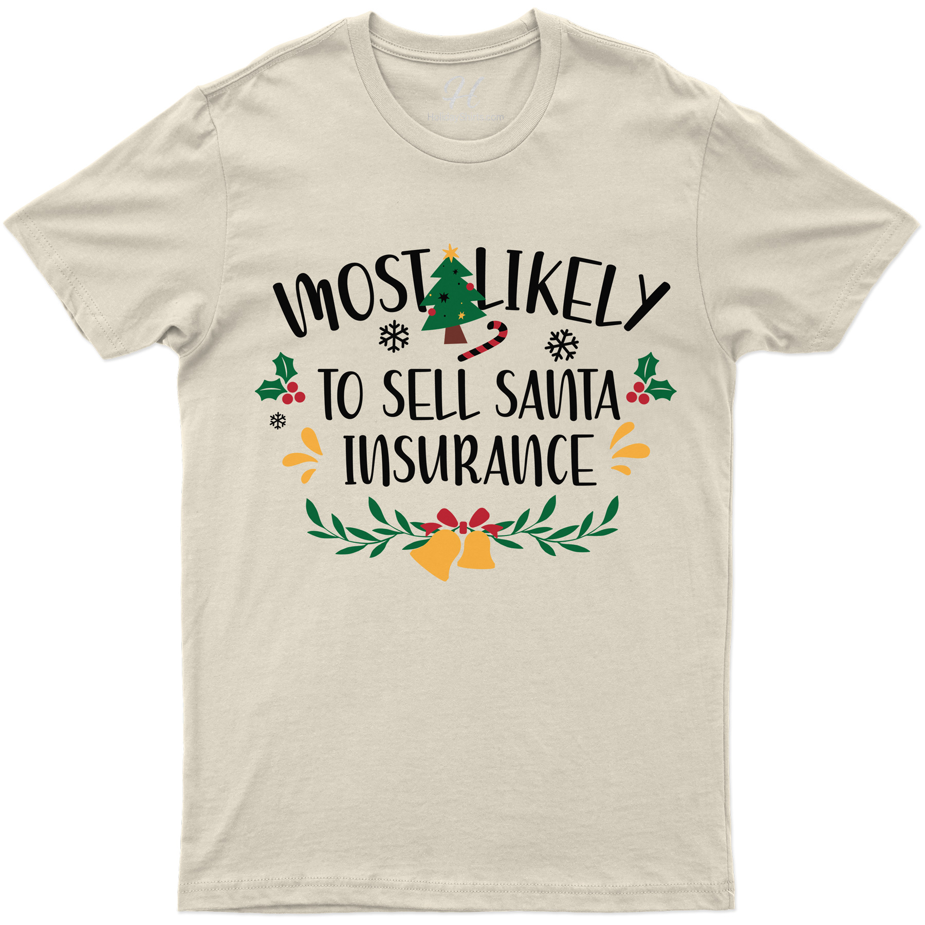 Santa Insurance Fun Christmas Tee - Holidayshirts