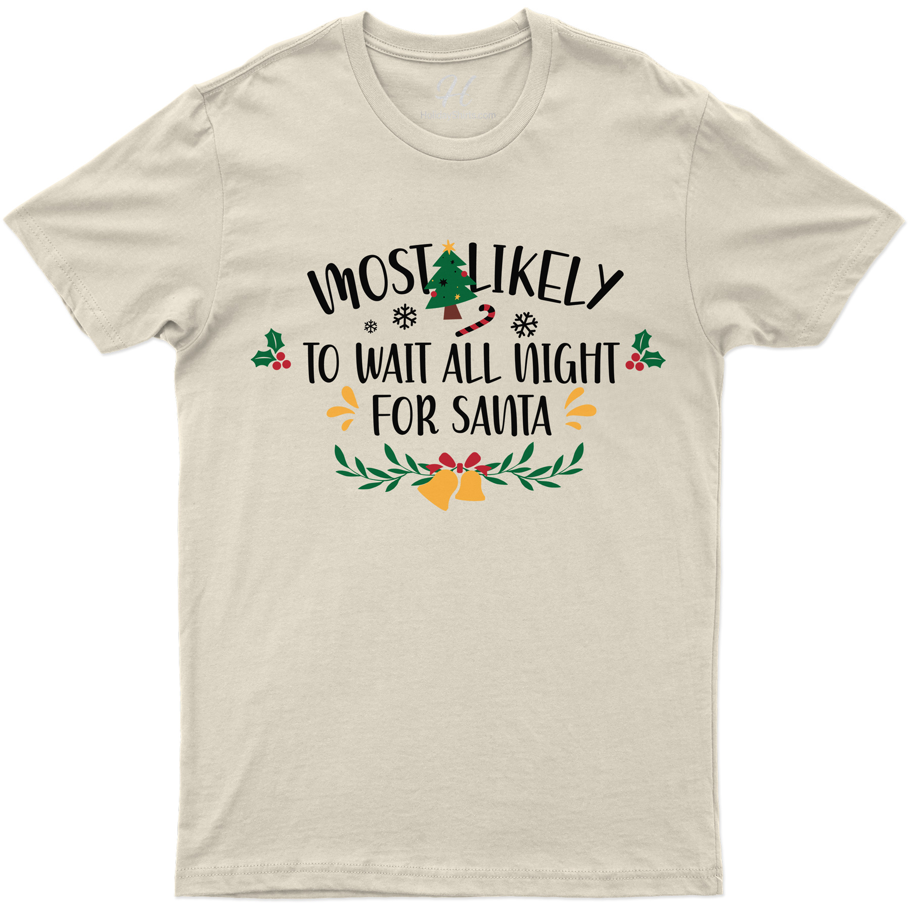 Santa Vigil Holiday Tee - Christmas Delight