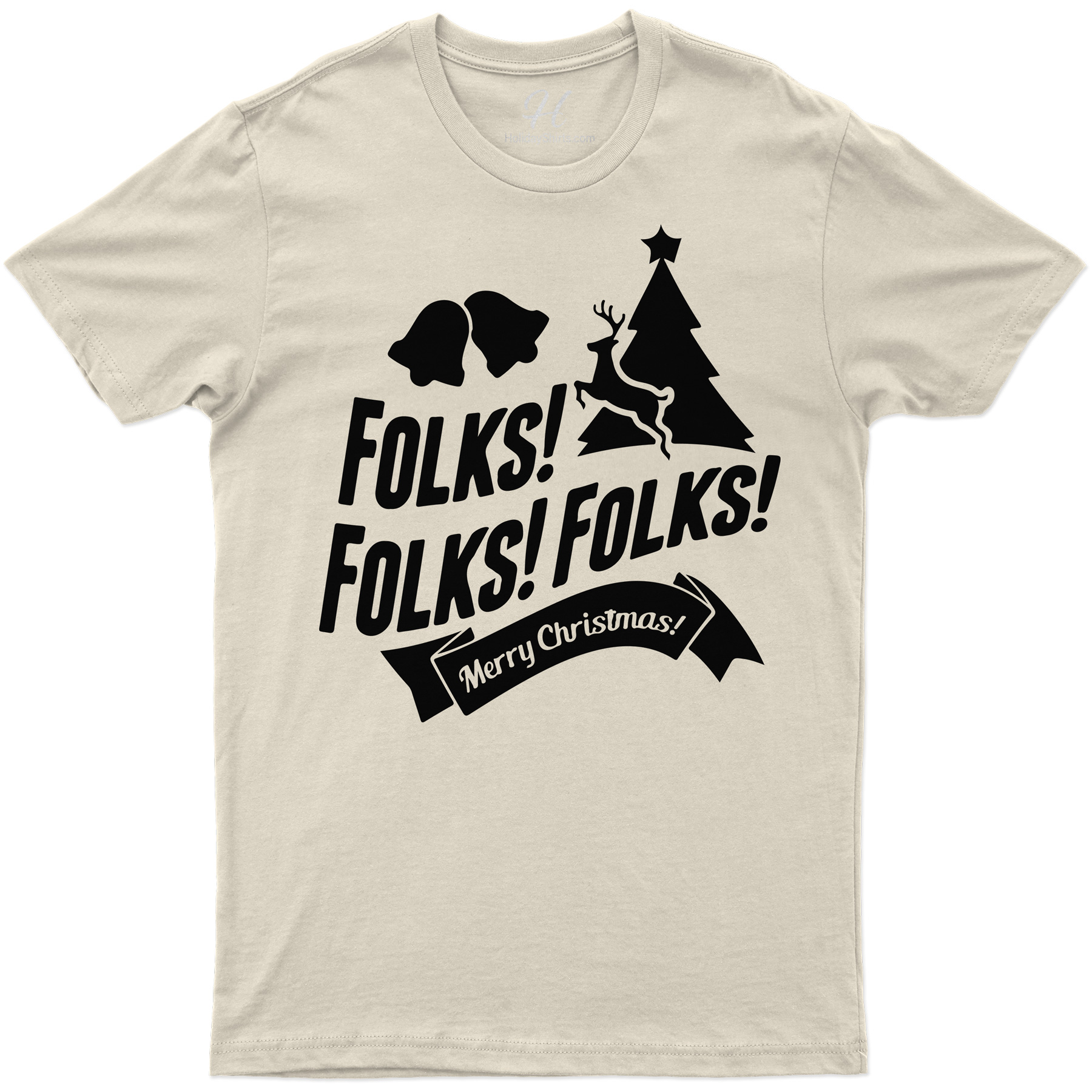 Folks Merry Christmas Holiday Tee - Holidayshirts