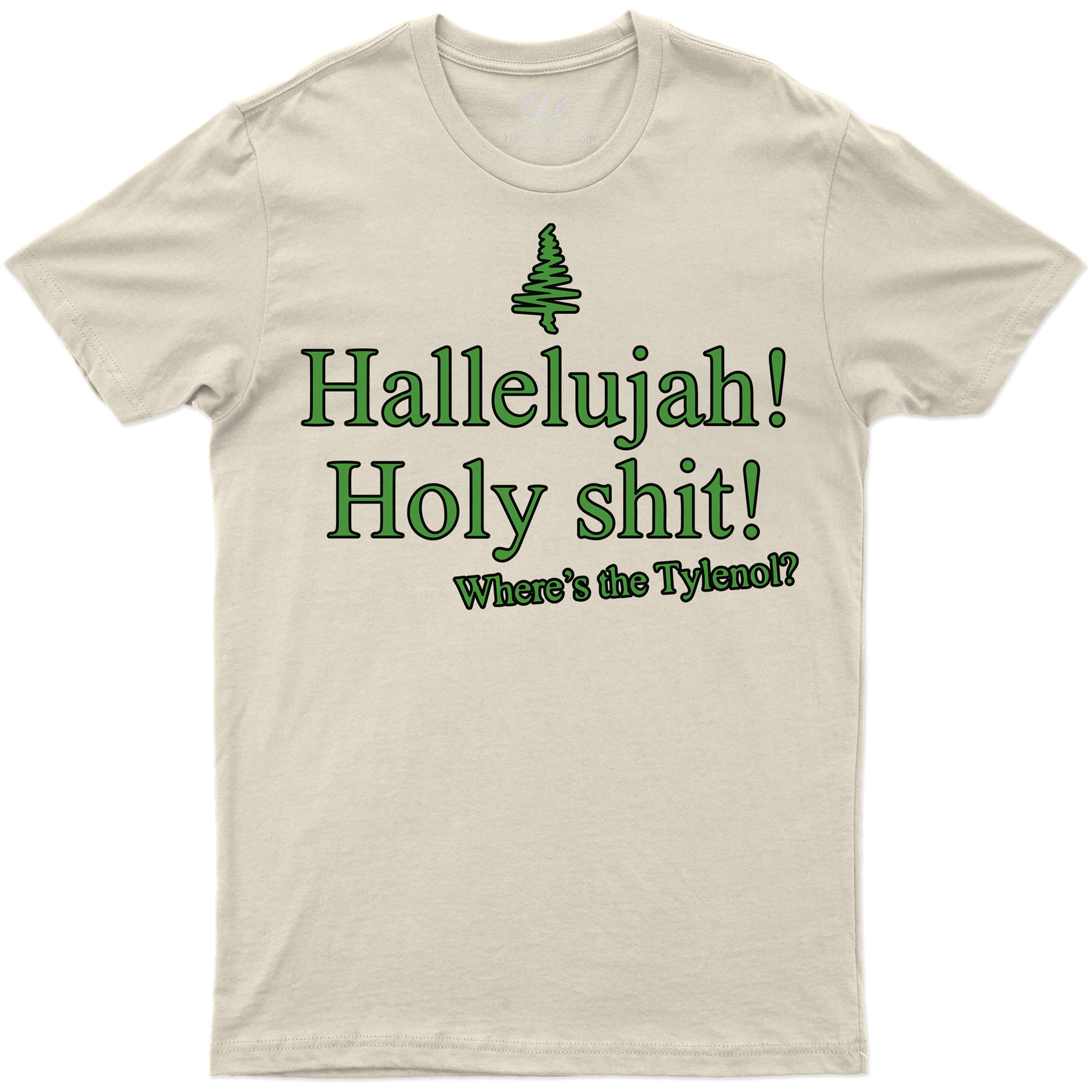 Holidayshirts Hallelujah Tylenol Xmas Tee
