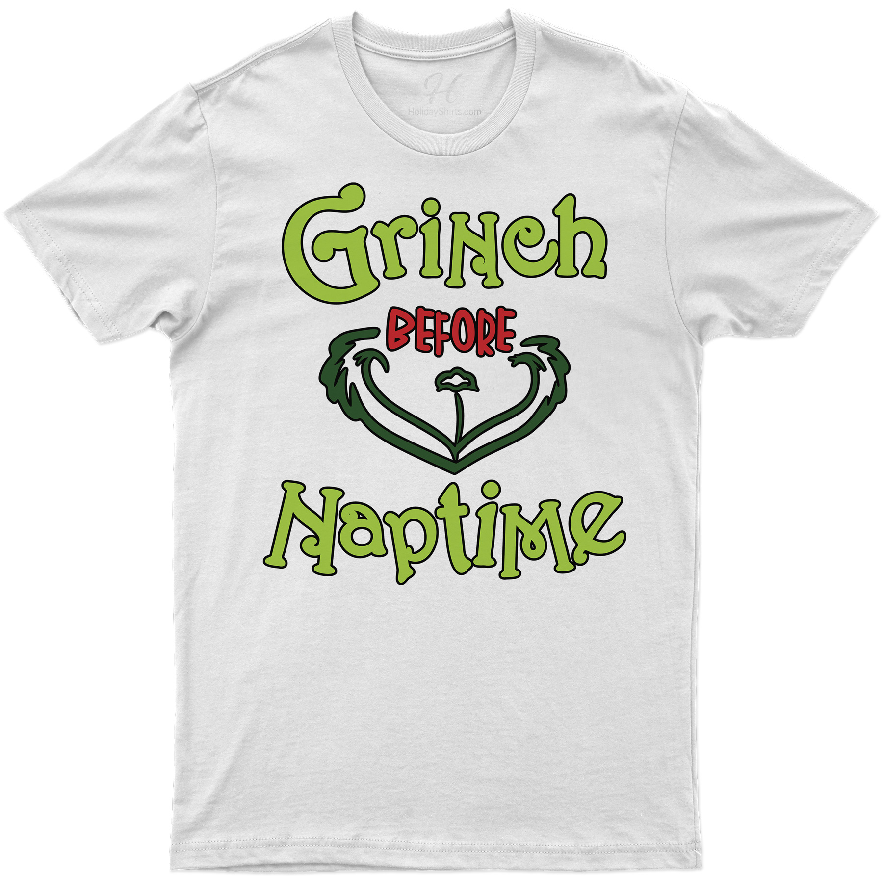 Grinch Naptime Festive Tee - Holidayshirts.com