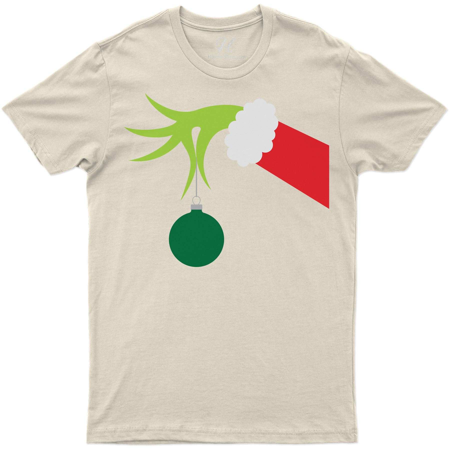 Grinch Hand Festive Tee - Christmas Delight