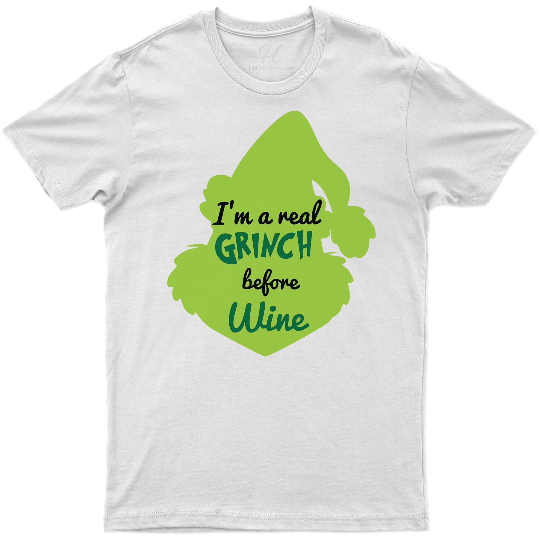 Grinch Before Wine Christmas Tee - Holidayshirts