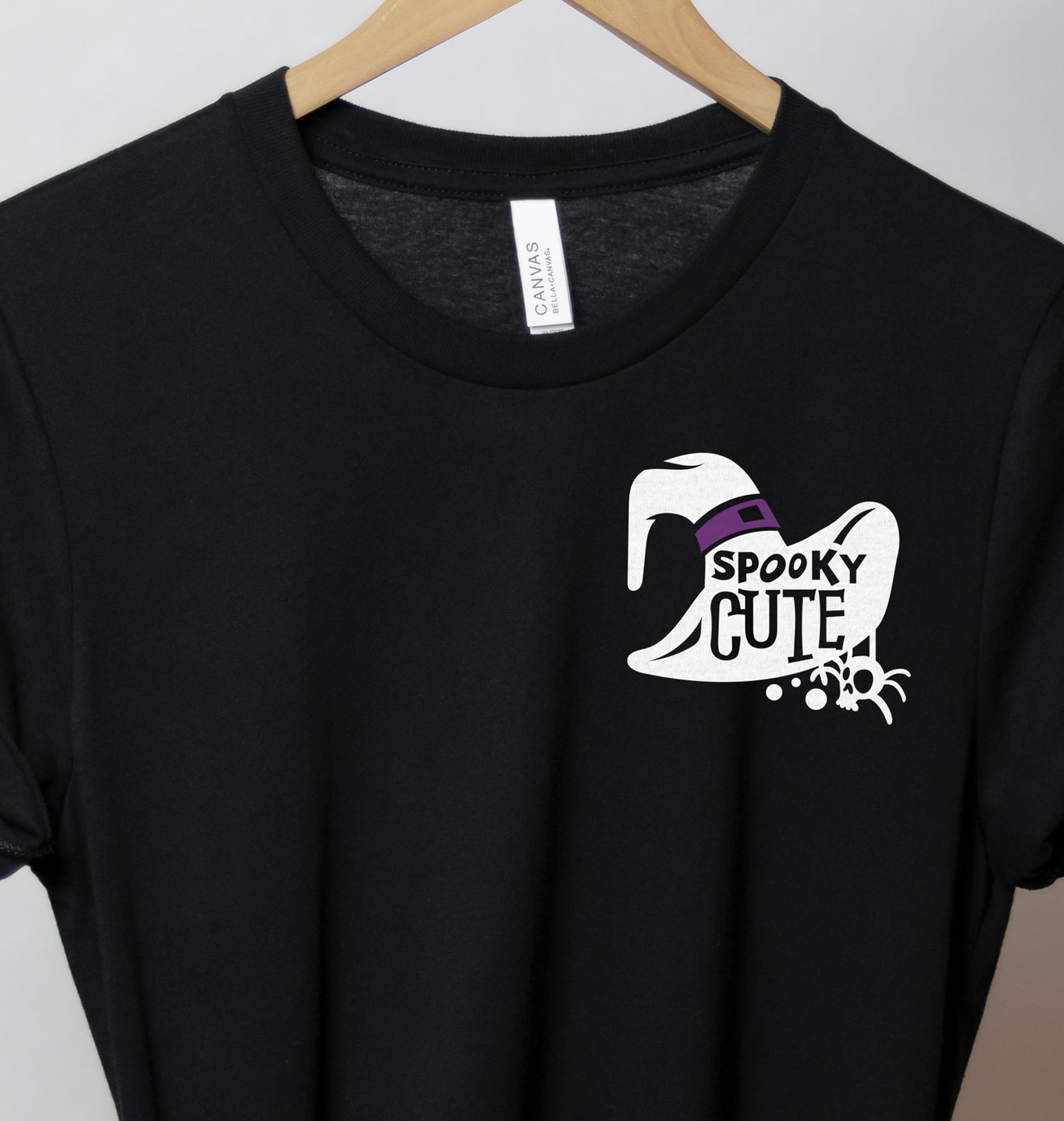 Spooky-cute Creepy Hat Halloween Tee