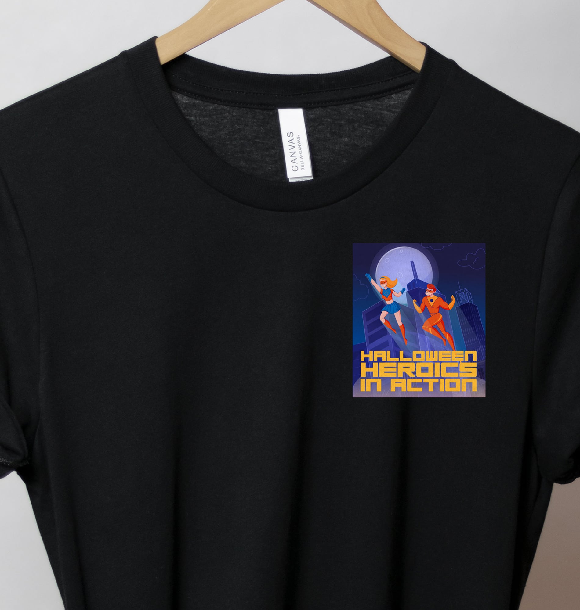 Holidayshirts Spooky Halloween Heroics Tee