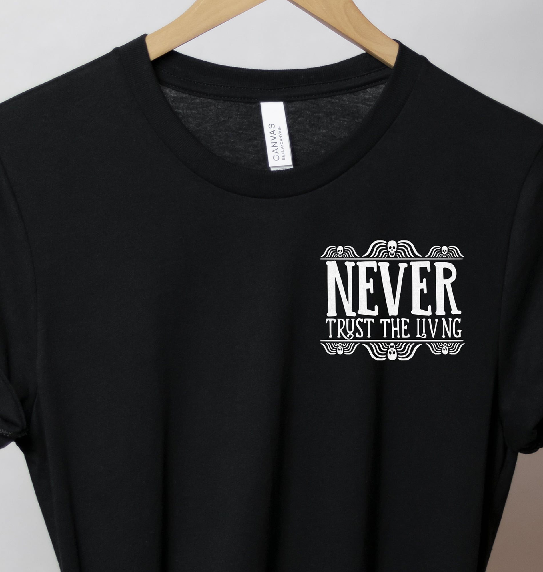 Sleek Spooky Living Halloween Tee - Holidayshirts
