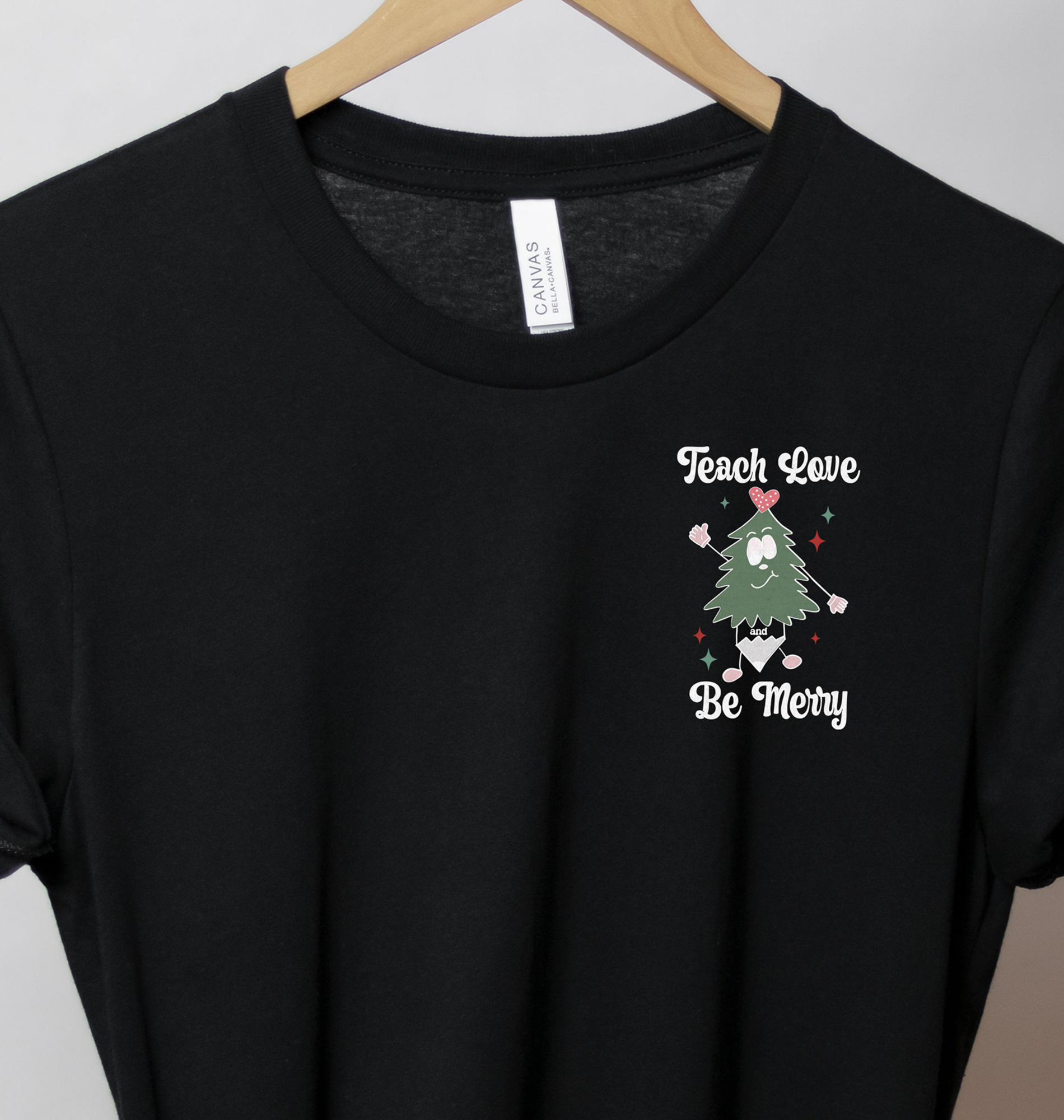 Merry Love Teach Christmas Tee - Holidayshirts