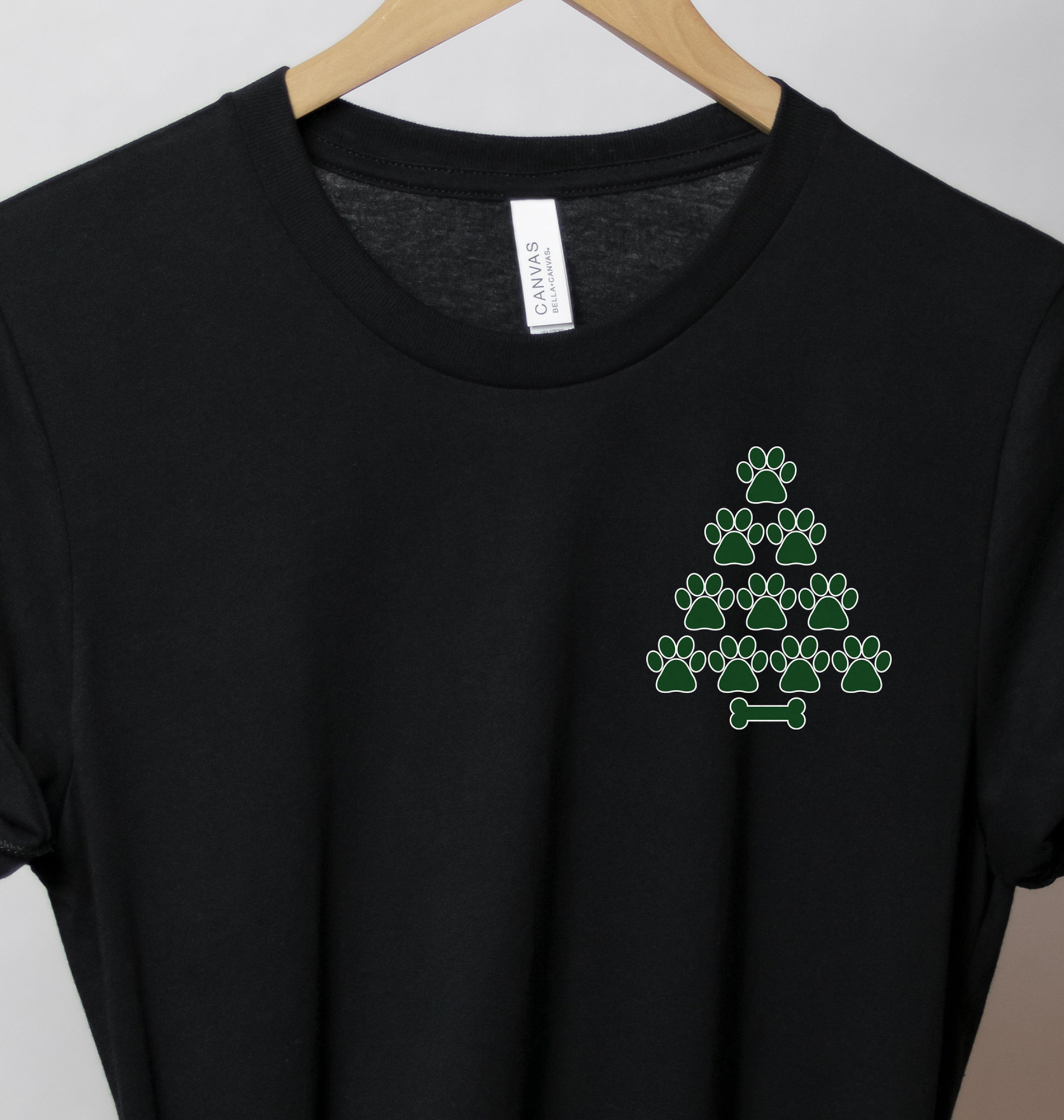 Festive Paws & Paws Christmas Tee From Holidayshirts
