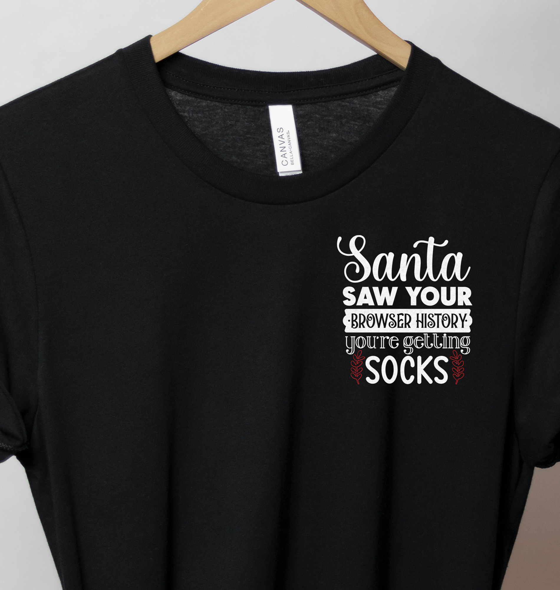 Santa's Browser History Xmas Tee