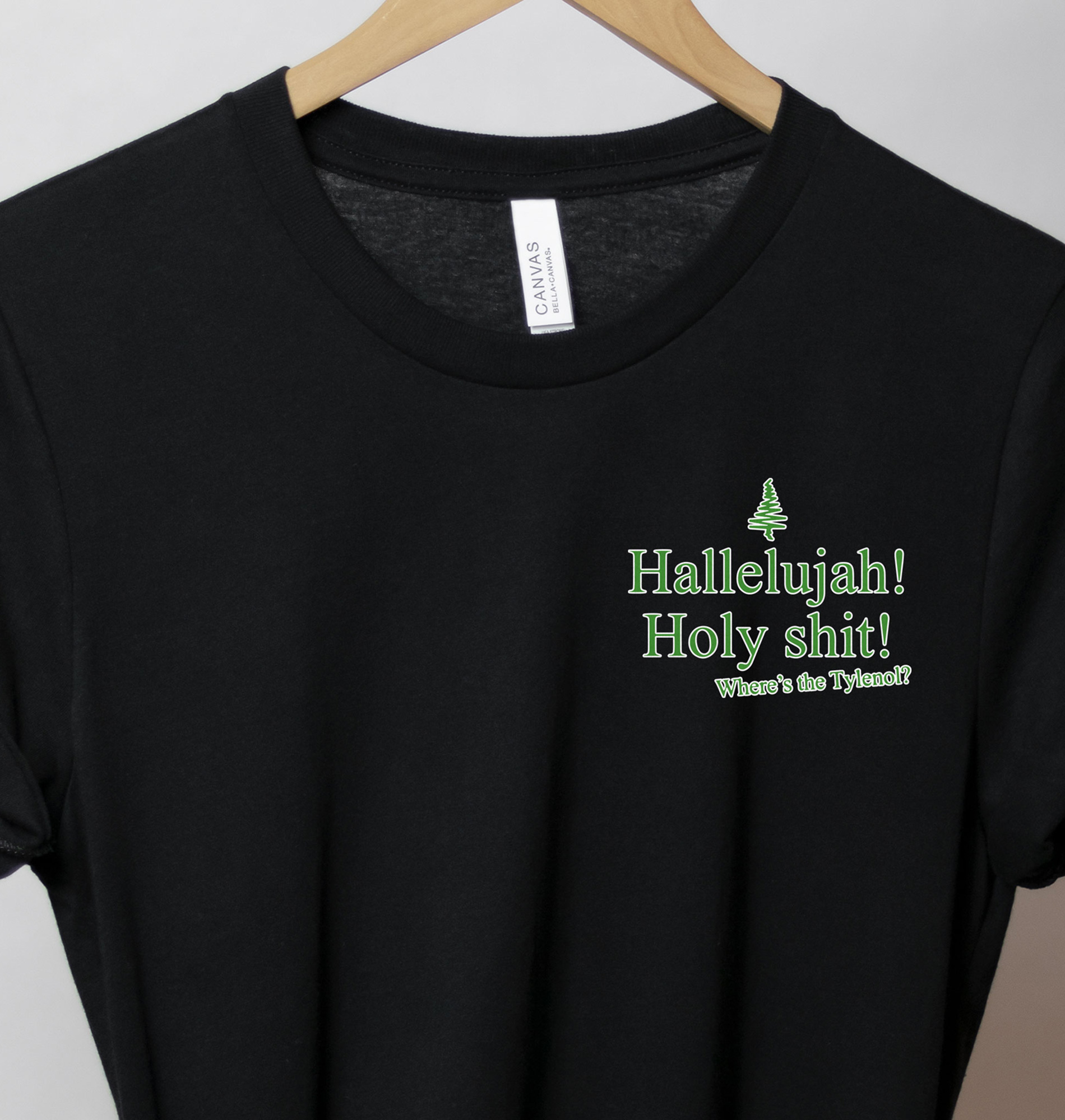 Holidayshirts Hallelujah Tylenol Xmas Tee