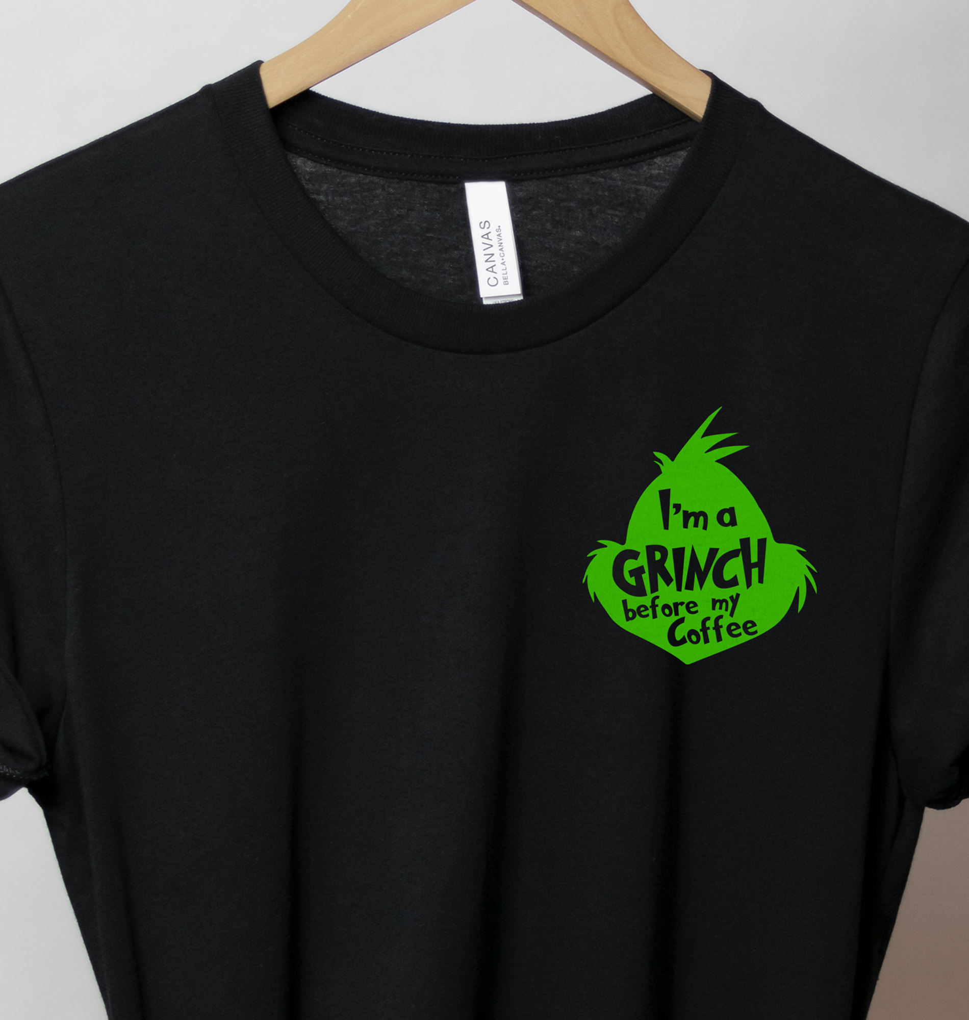 "grinch Before Coffee" Christmas Tee - Holidayshirts.com