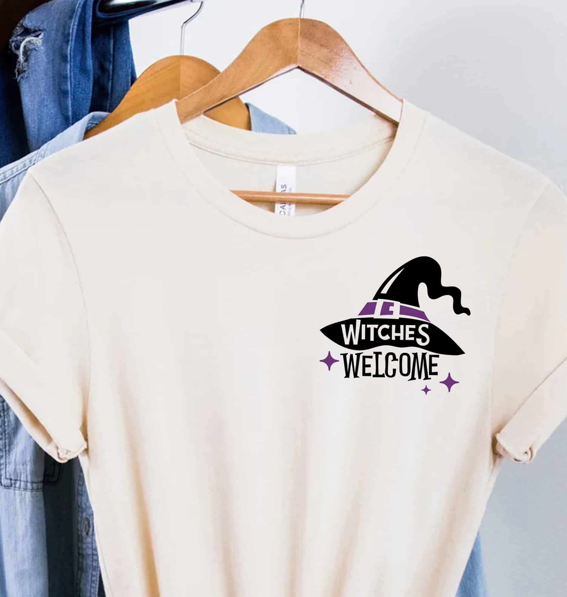 Sleek Witches Welcome Halloween Tee