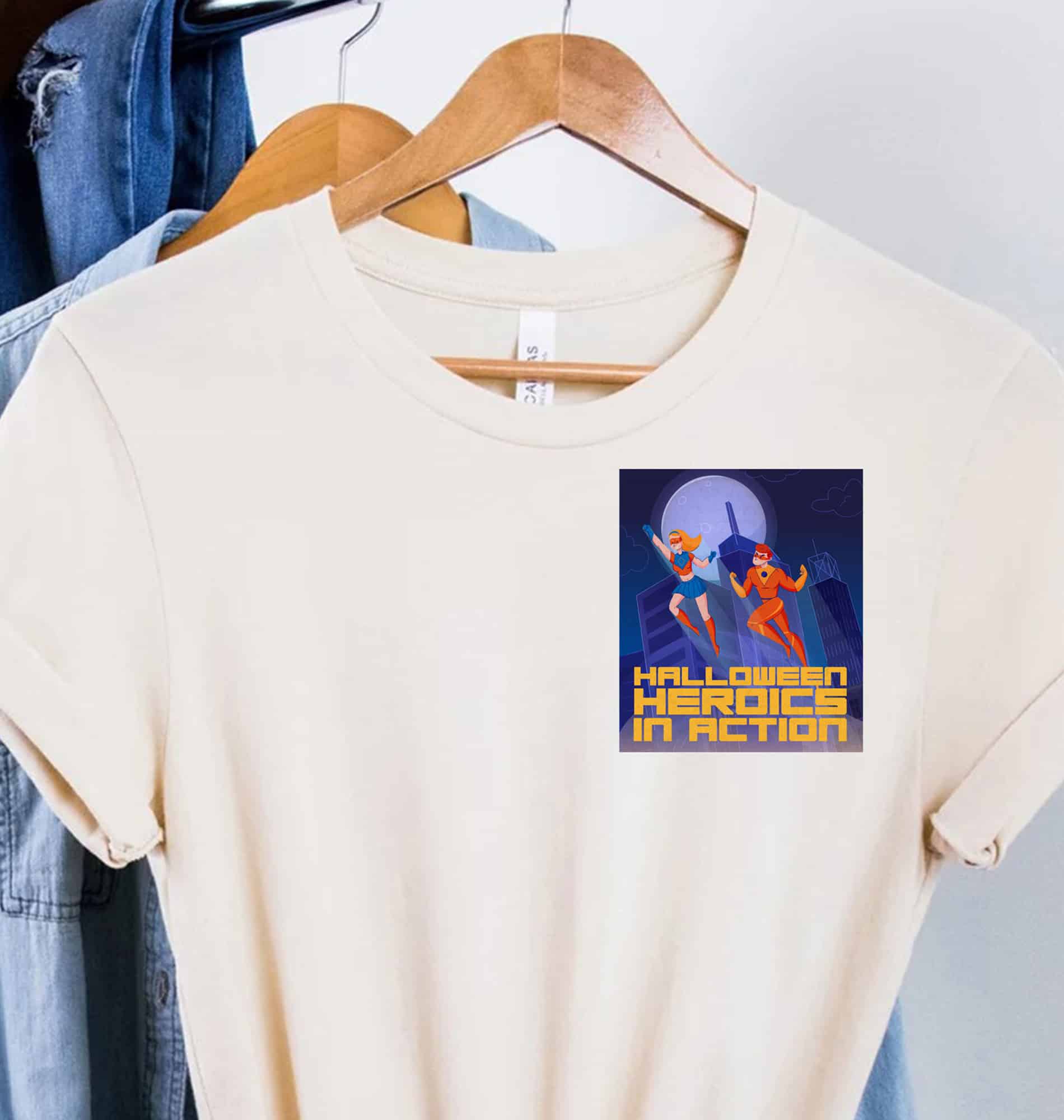 Holidayshirts Spooky Halloween Heroics Tee