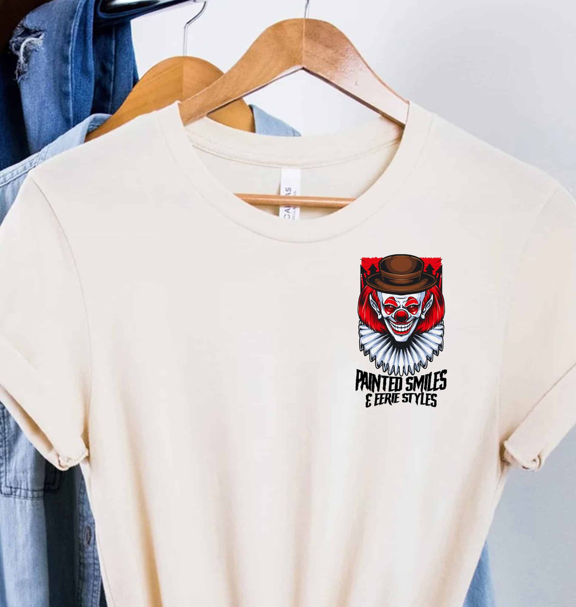 Trendy Painted Smiles Halloween Tee - Holidayshirts