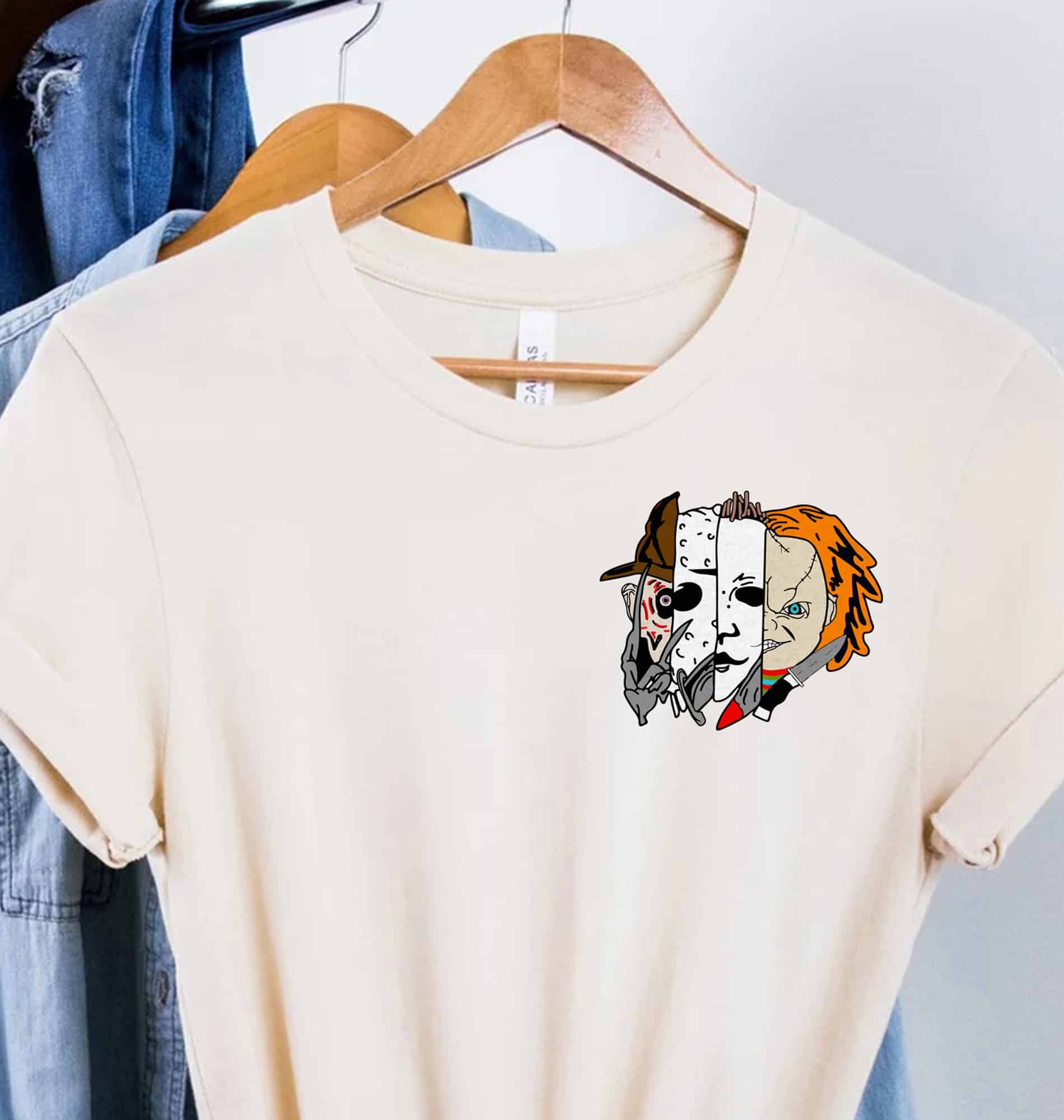 Spooky Horror Icon Halloween Tee By Holidayshirts