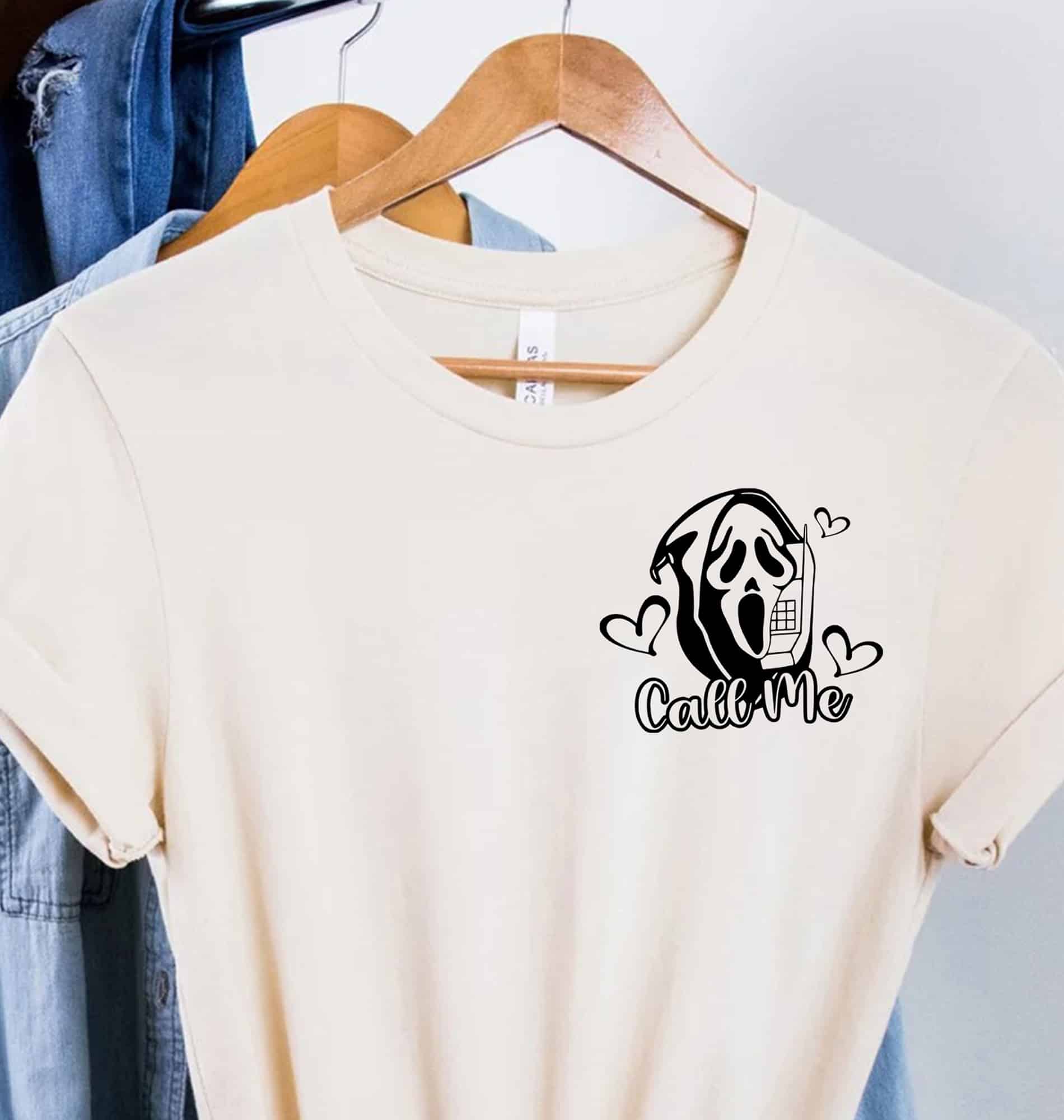 Ghostly Vampire Call Me Halloween Tee
