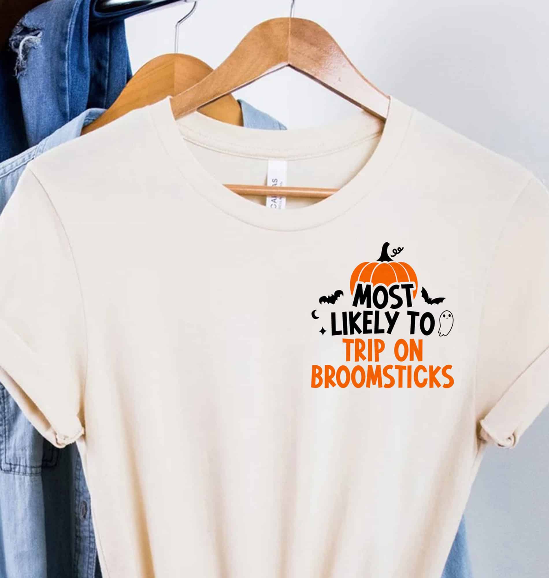 Most Likely To Trip On Broomsticks Halloween Halloween T-shirt