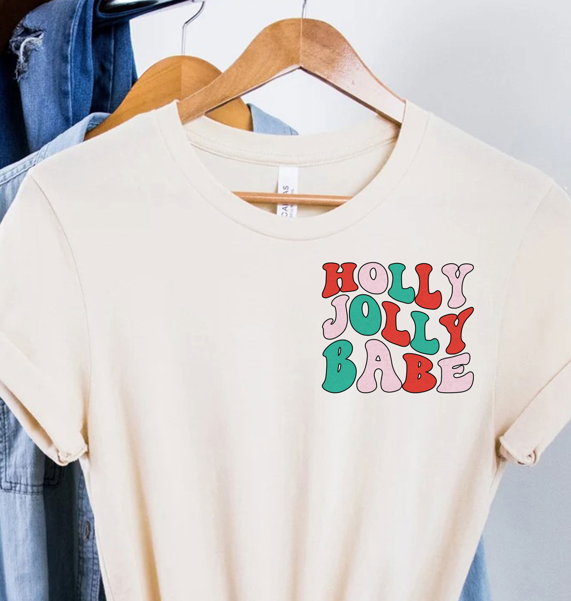 Holly Jolly Babe Festive Tee - Holidayshirts
