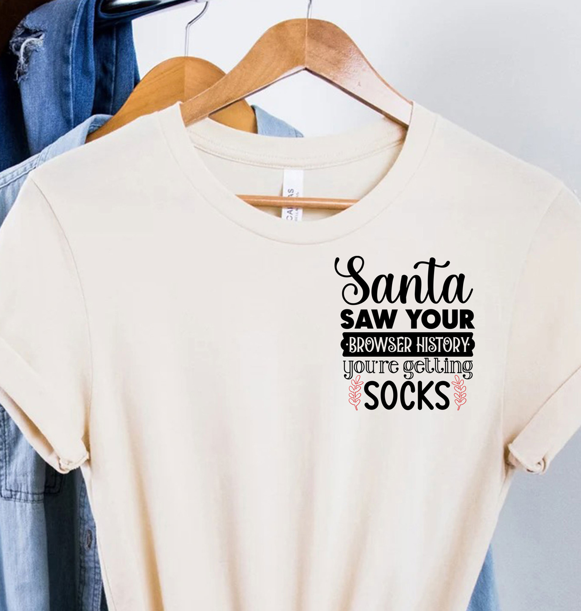 Santa's Browser History Xmas Tee