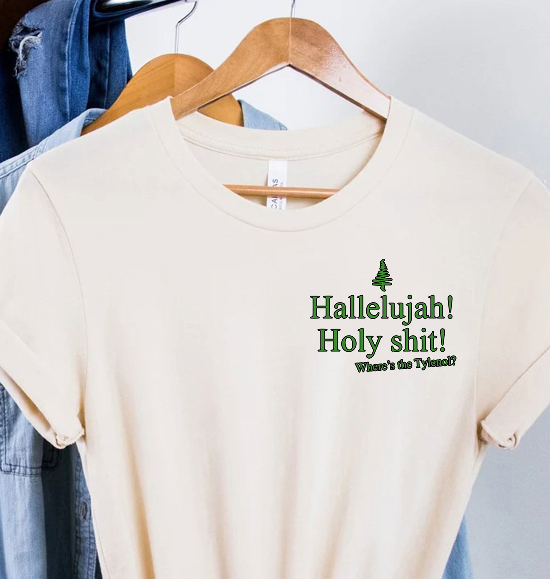 Holidayshirts Hallelujah Tylenol Xmas Tee