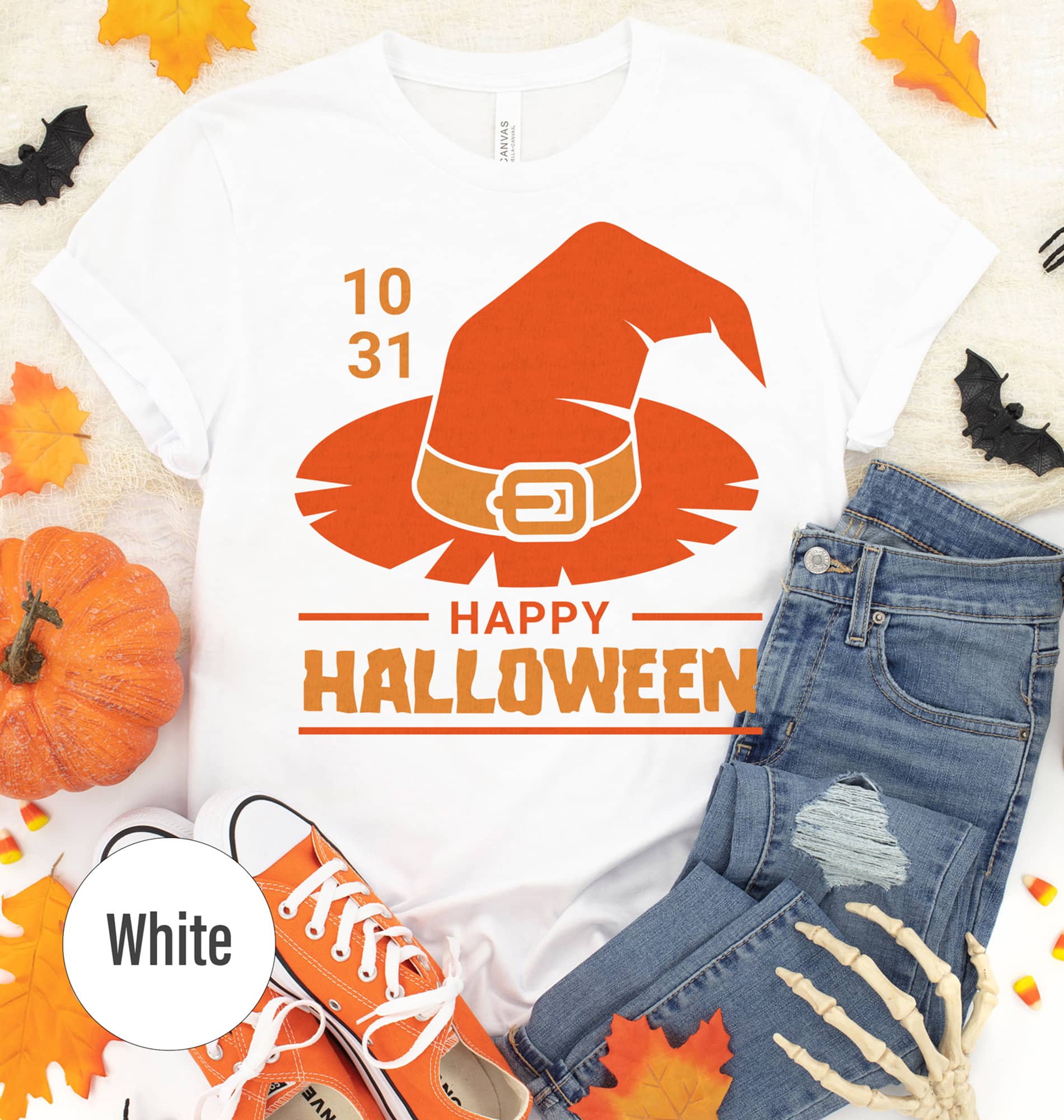 Cool Happy Halloween Hat Tee - Holidayshirts.com
