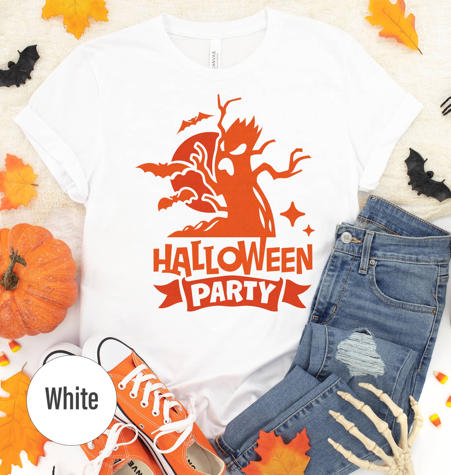 Holidayshirts' Spooky Bat Halloween Party Tee