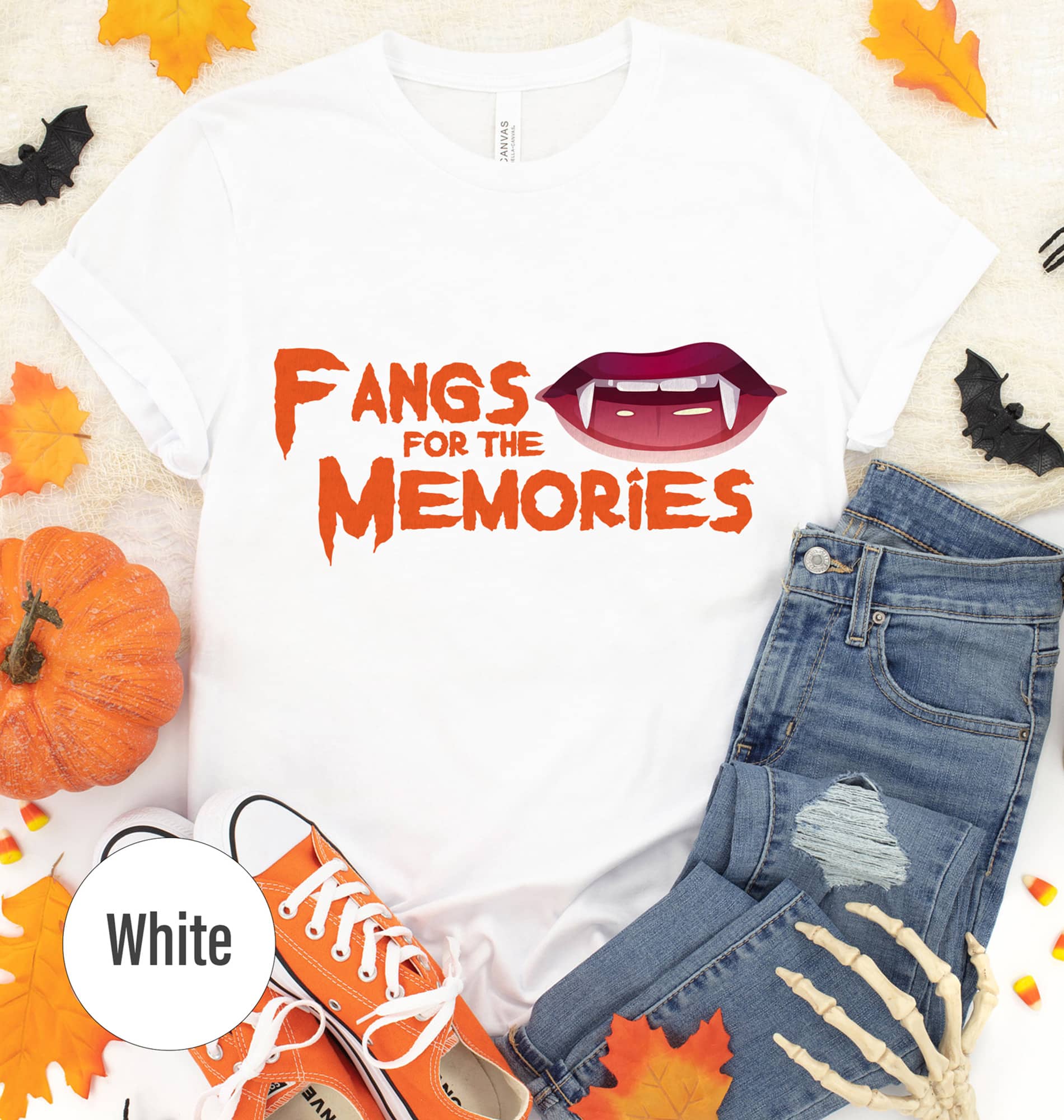 Sleek Fangs Memories Halloween Tee - Holidayshirts