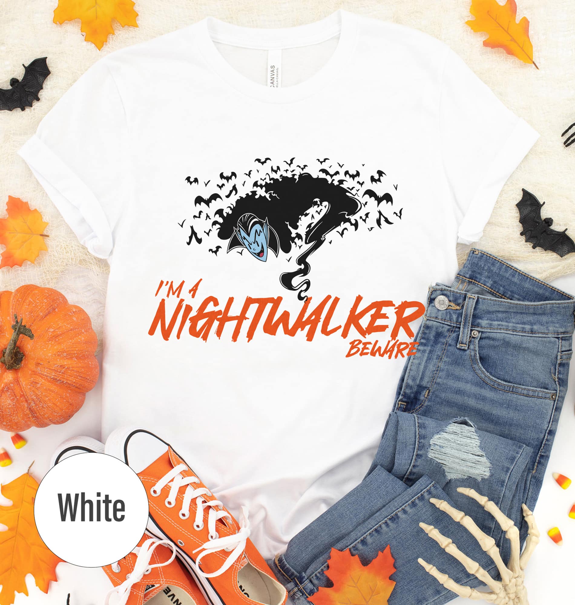 Holidayshirts.com's Spooky Nightwalker Black Tee
