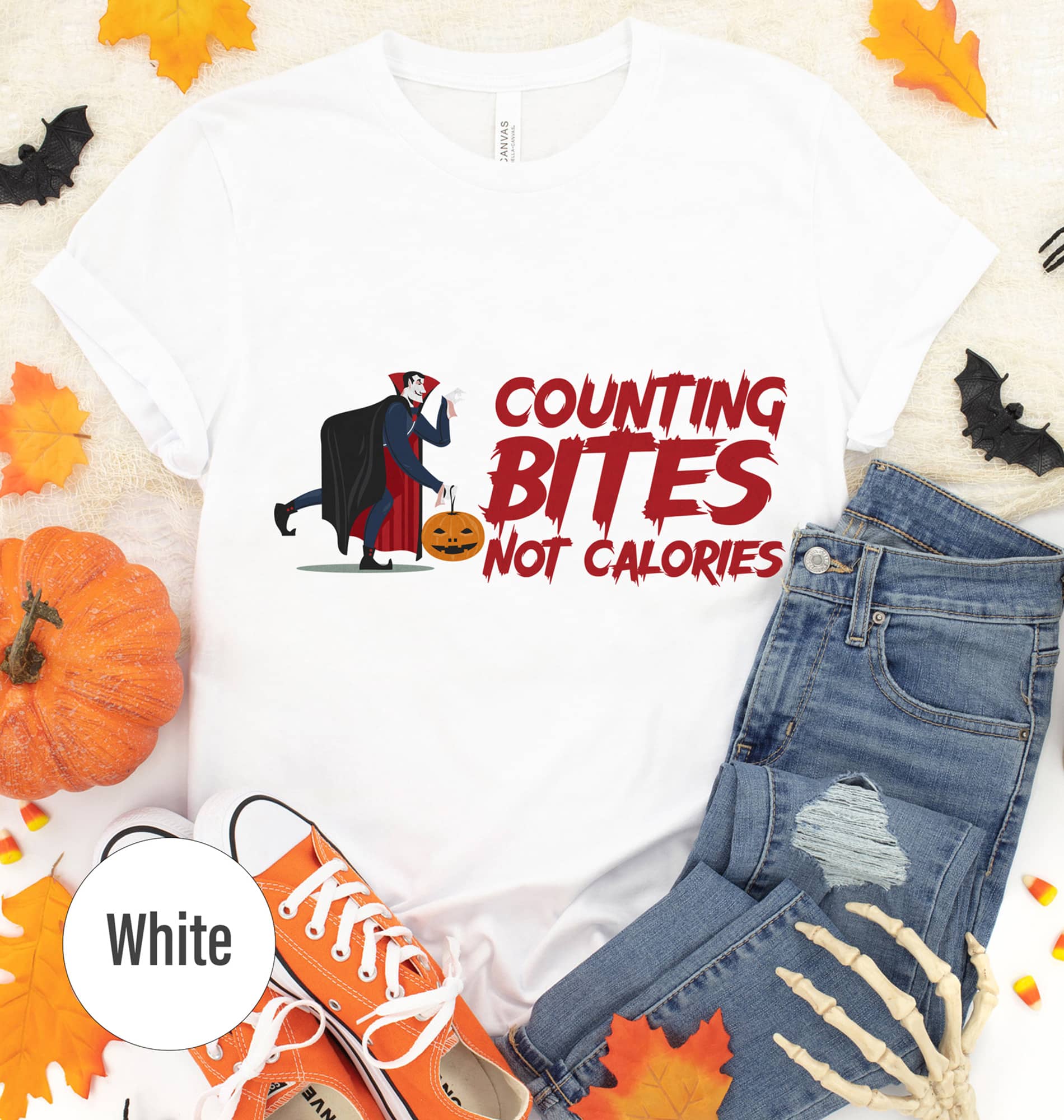 Versatile Counting Bites Halloween Tee