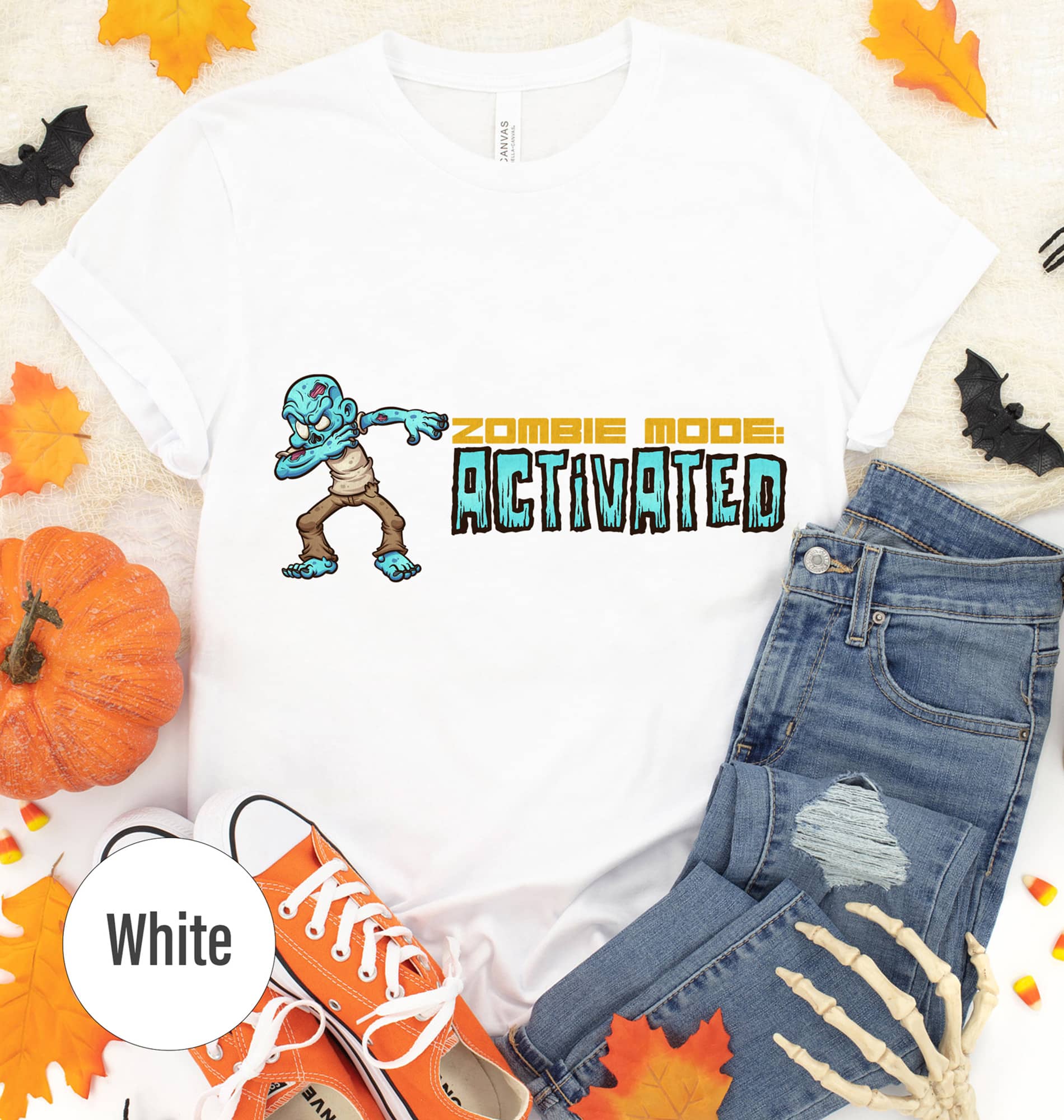 Funky Zombie Mood-sensing Halloween Tee