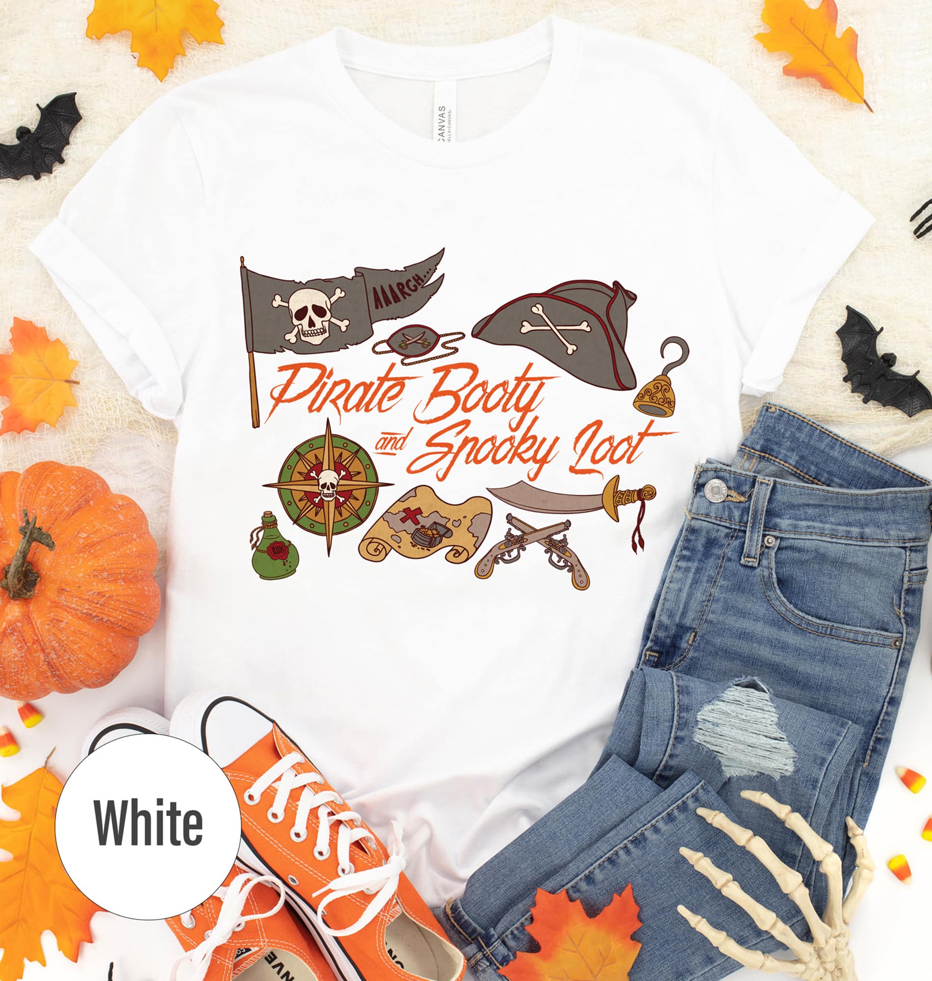 Funky Pirate's Booty Halloween Tee - Holidayshirts