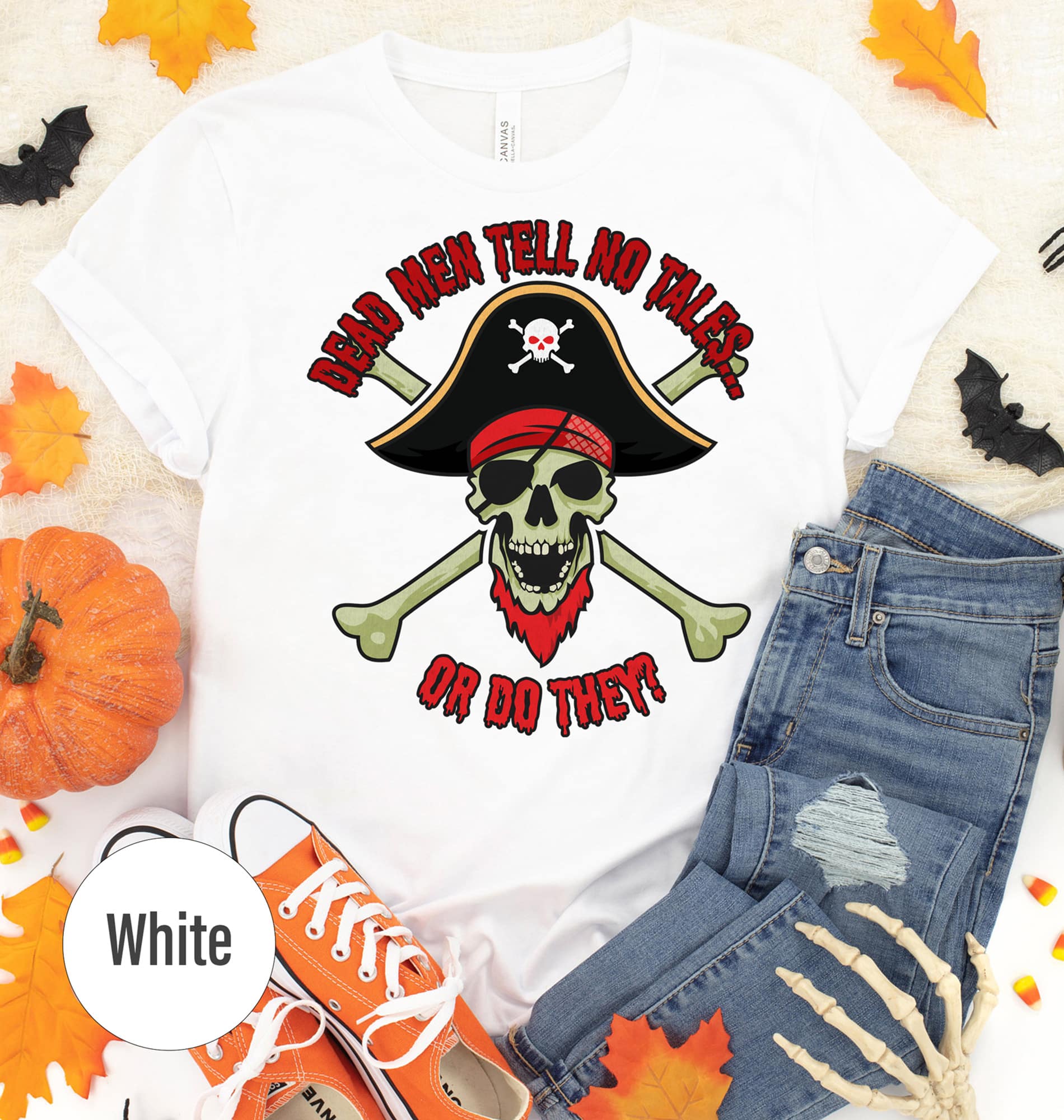 Dead Men Pirate Skeleton Tee - Holidayshirts