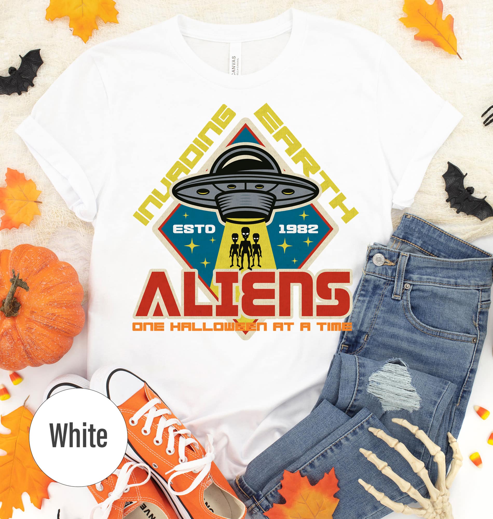 Alien Invasion Casual Tee - Halloween Special
