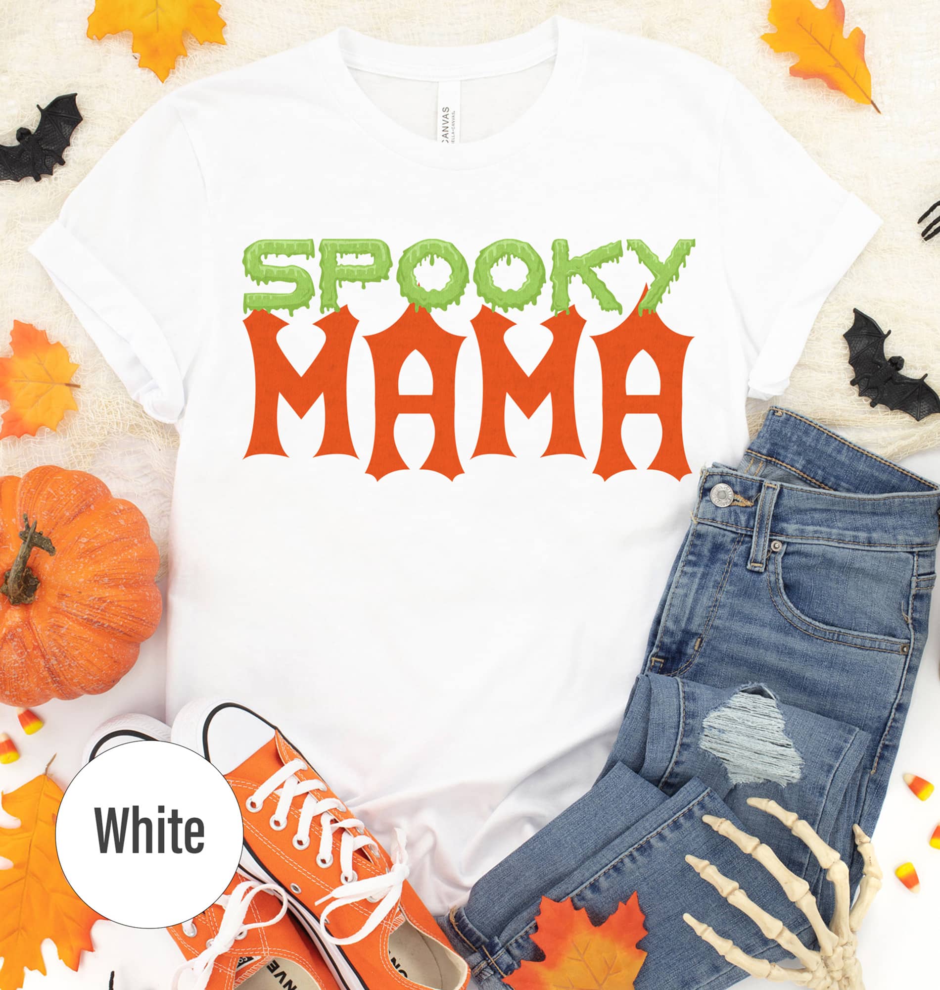 Funky Spooky Mama Halloween Tee - Holidayshirts