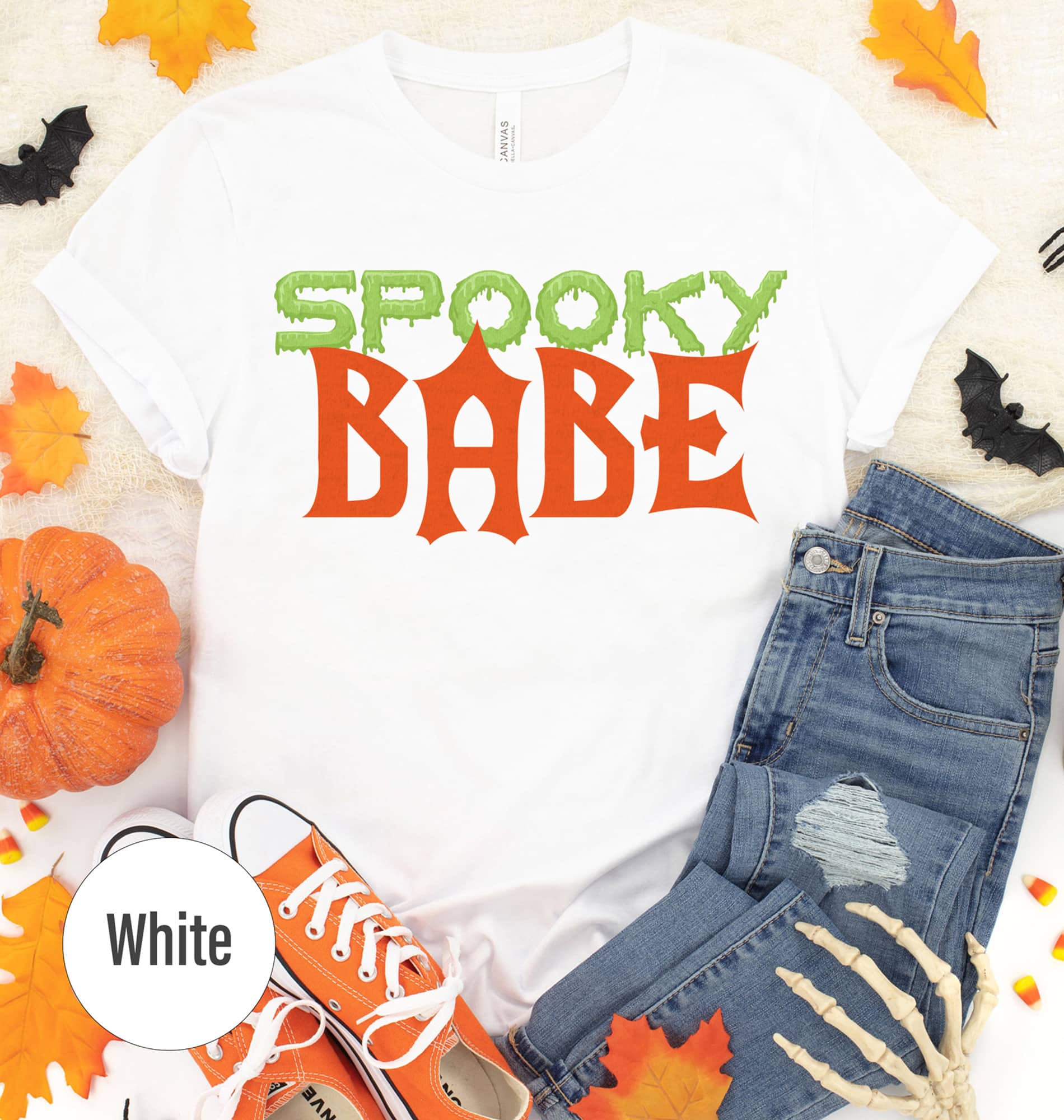 Spooky Babe Chic Halloween Tee By Holidayshirts