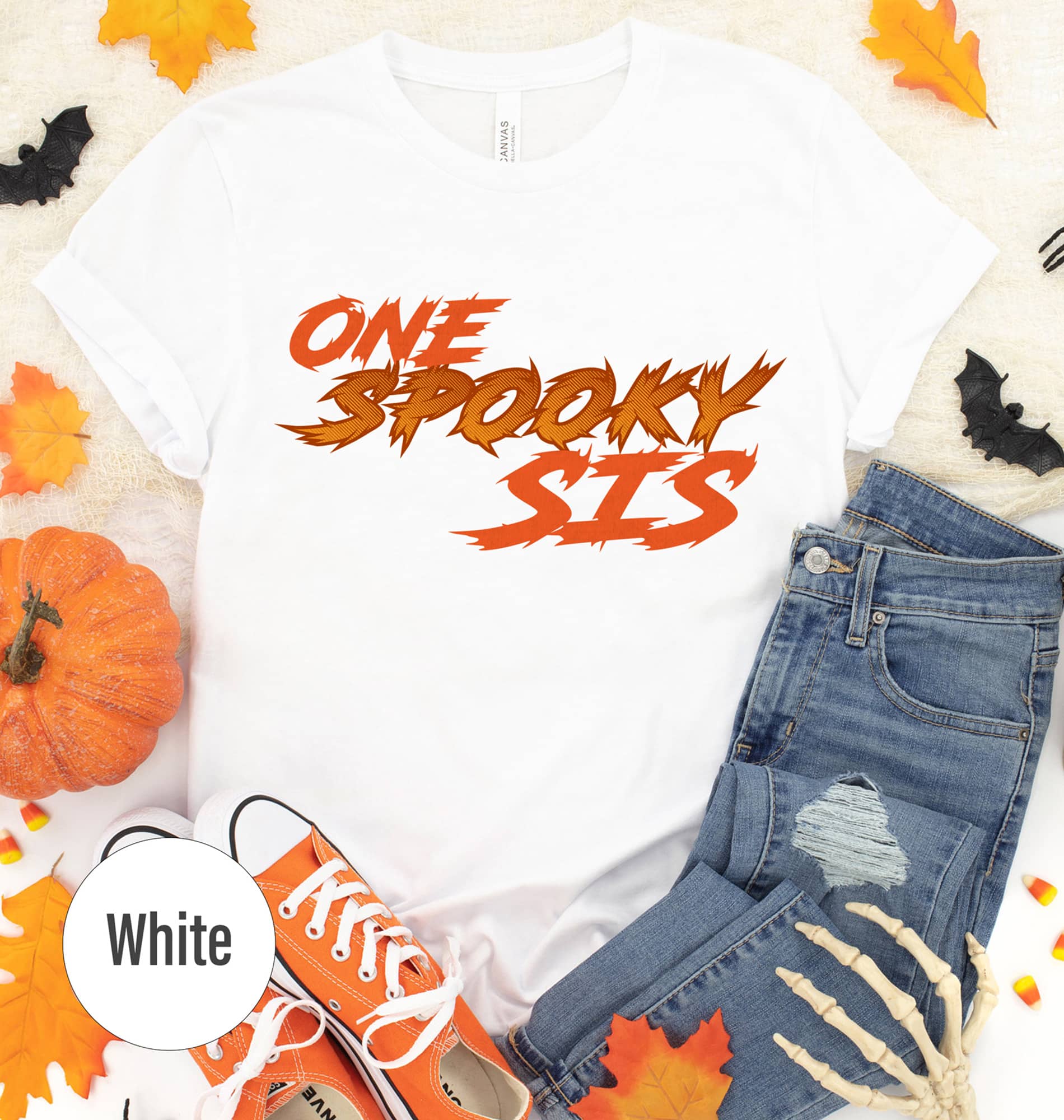 Spooky Sis Versatile Tee - Halloween Special