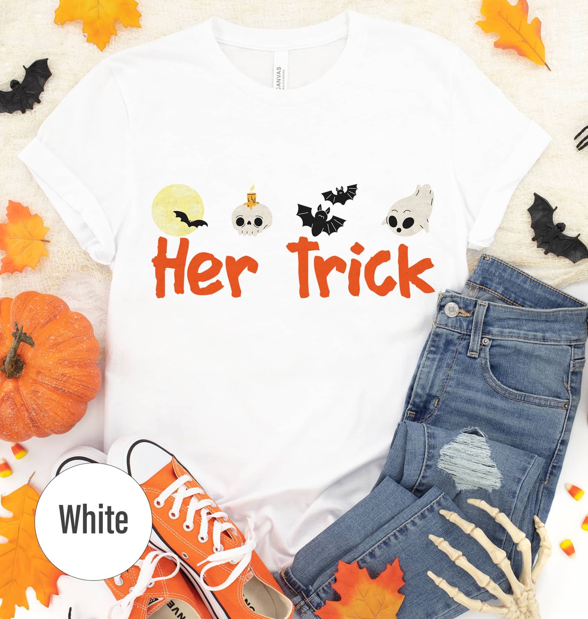 Witchy Delight Halloween Tee - Her Trick Edition